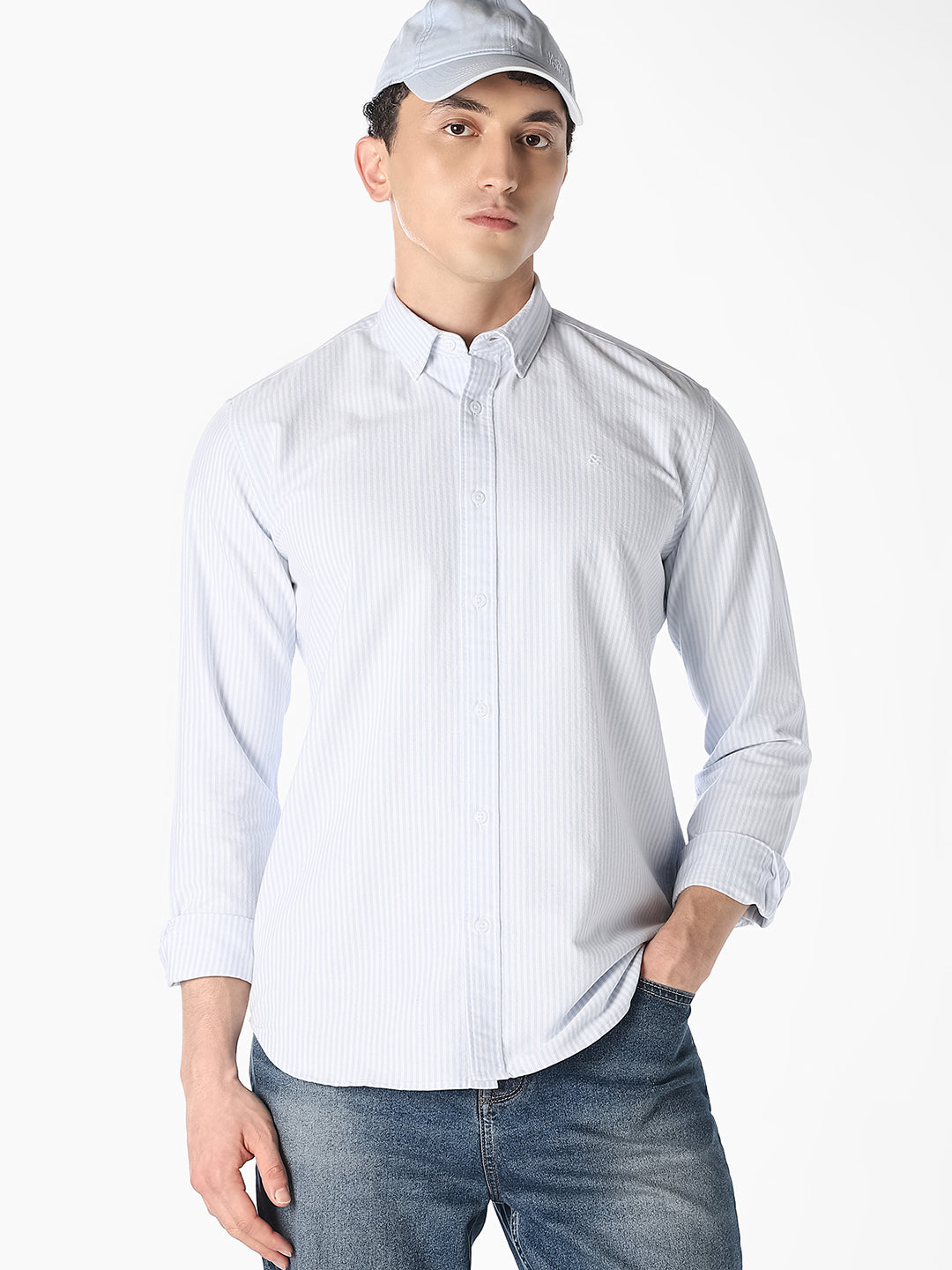 Striped Cotton Shirt - S