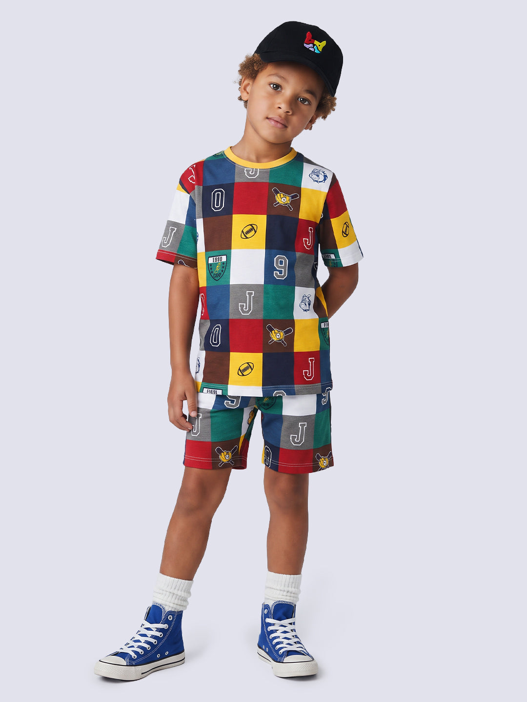 Boys Multi-Colour Printed T-shirt