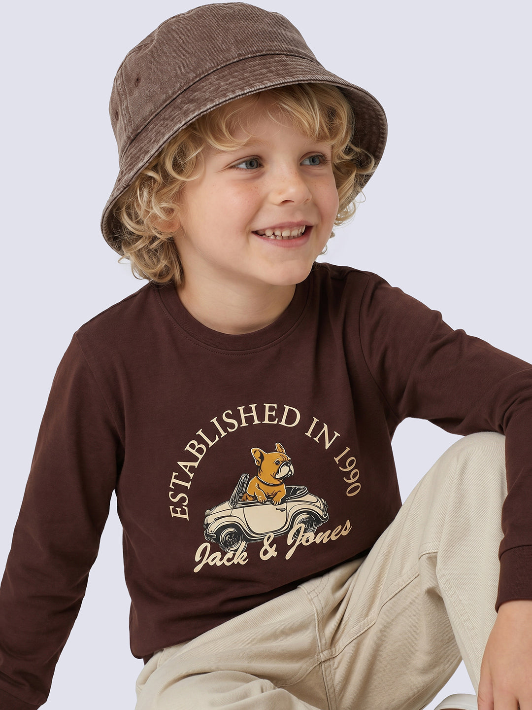 Boys Graphic Print Long Sleeve T-Shirt