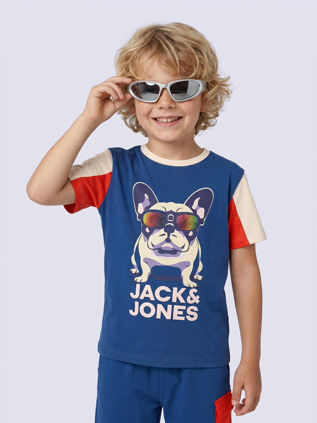 Boys Graphic Colourblock T-Shirt - 2/3Y