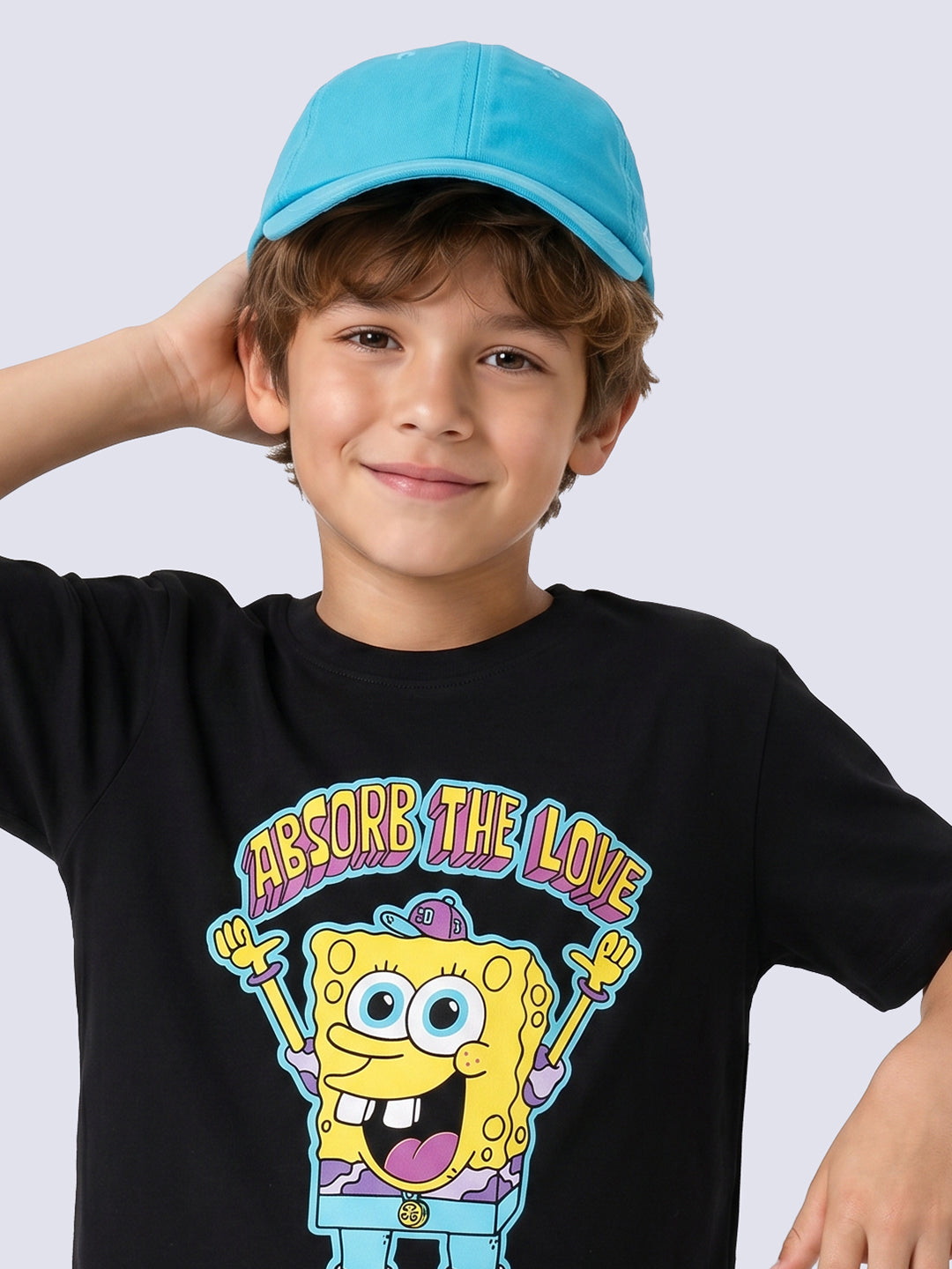 Boys Black SpongeBob Graphic T-Shirt - 2/3Y