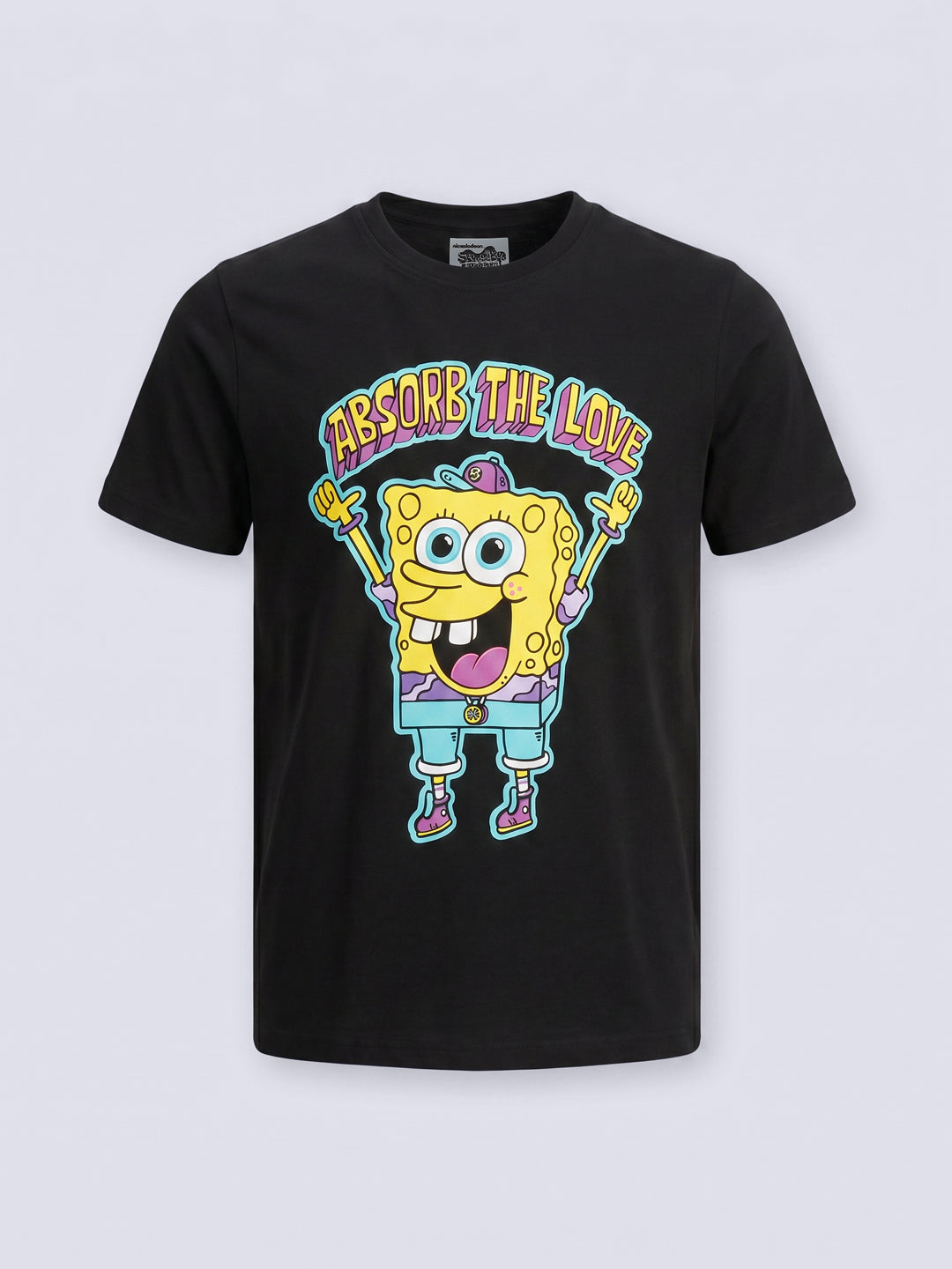 Boys Black SpongeBob Graphic T-Shirt