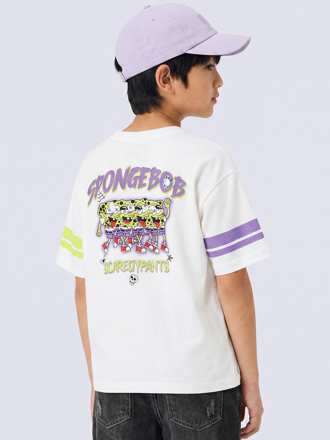 Boys White SpongeBob Graphic T-Shirt - 2/3Y