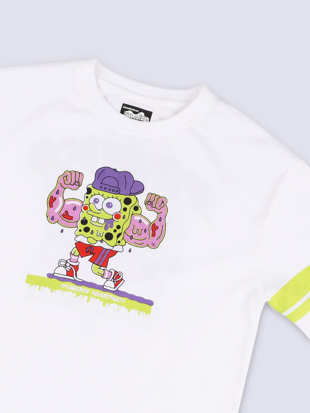 Boys White SpongeBob Graphic T-Shirt