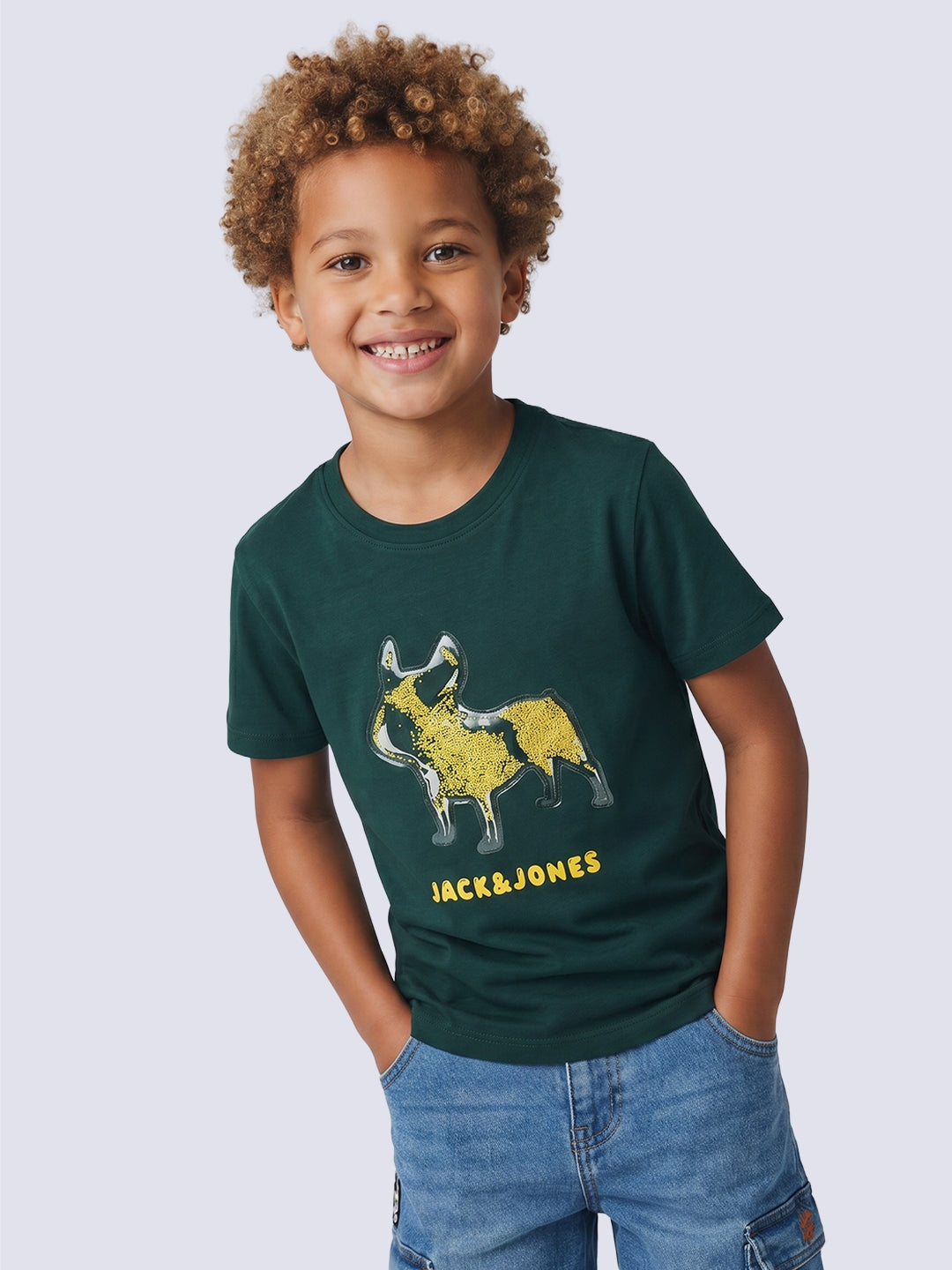 Boys Doggo Bead Graphic T-Shirt