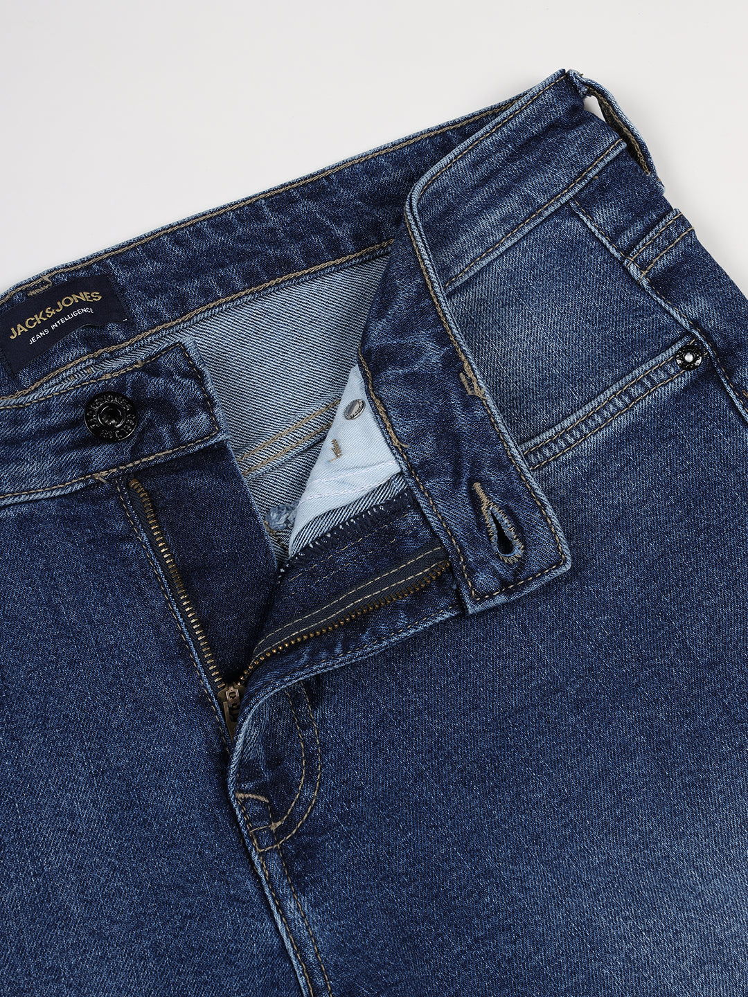 medium blue regular fit jeans