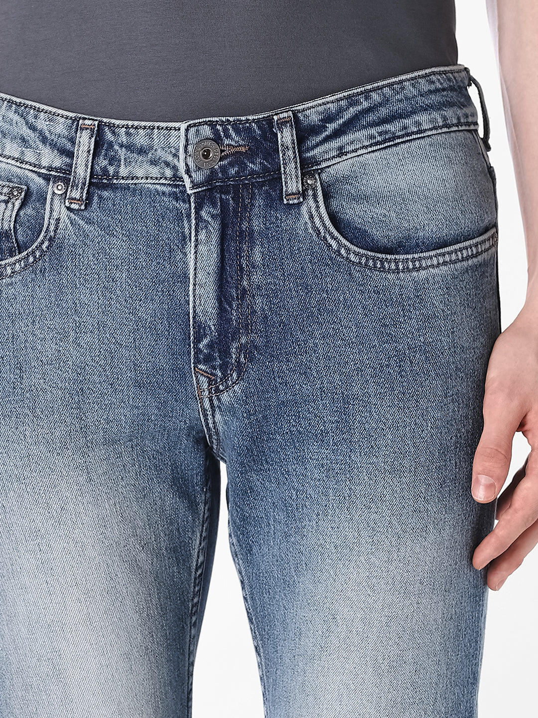 Light Wash Regular Fit Jeans