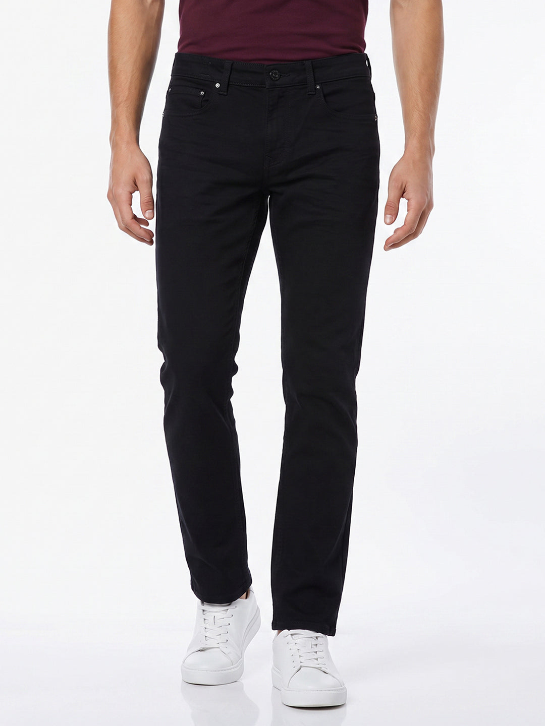 Black clark regular fit jeans