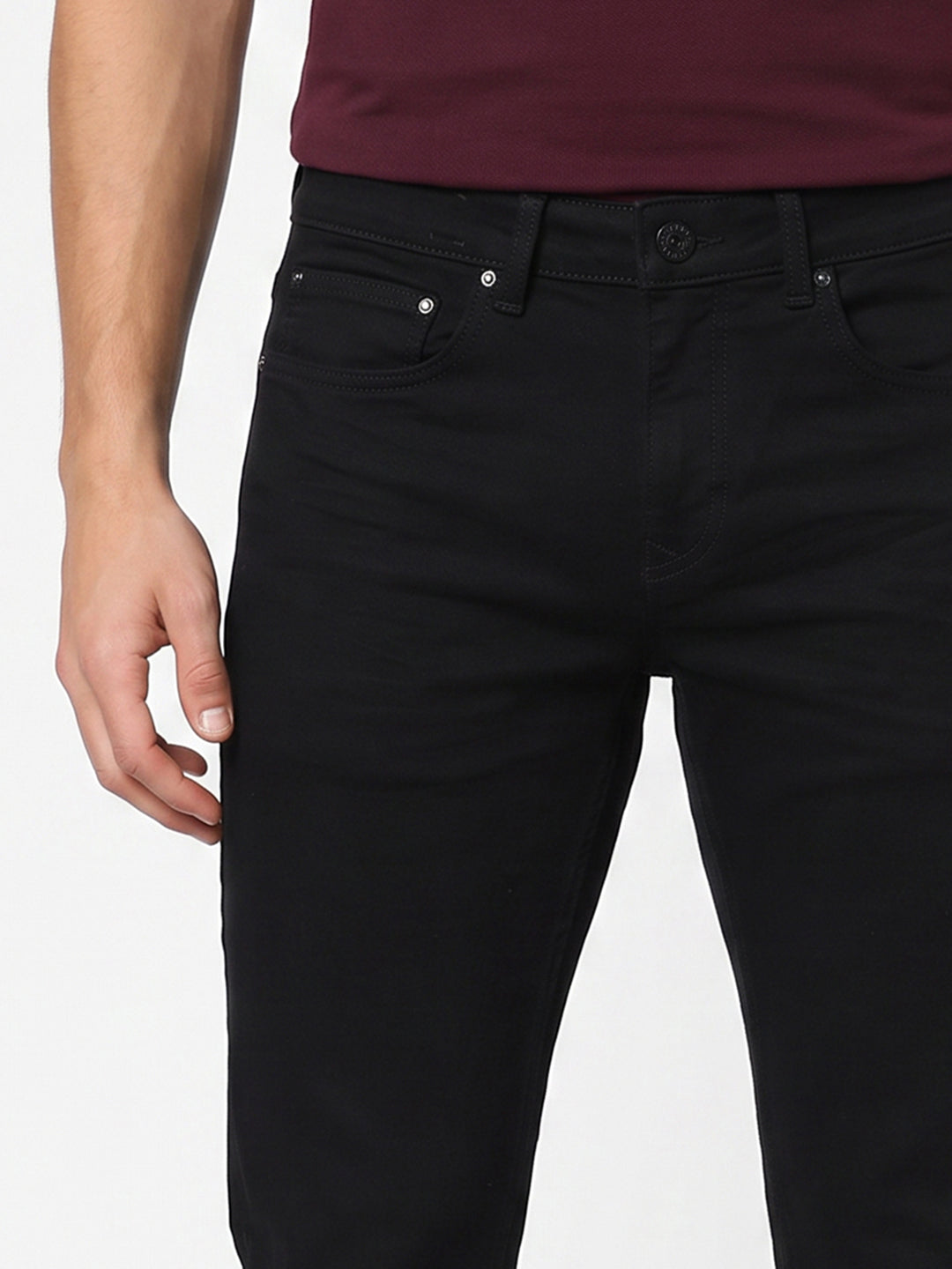 Black clark regular fit jeans