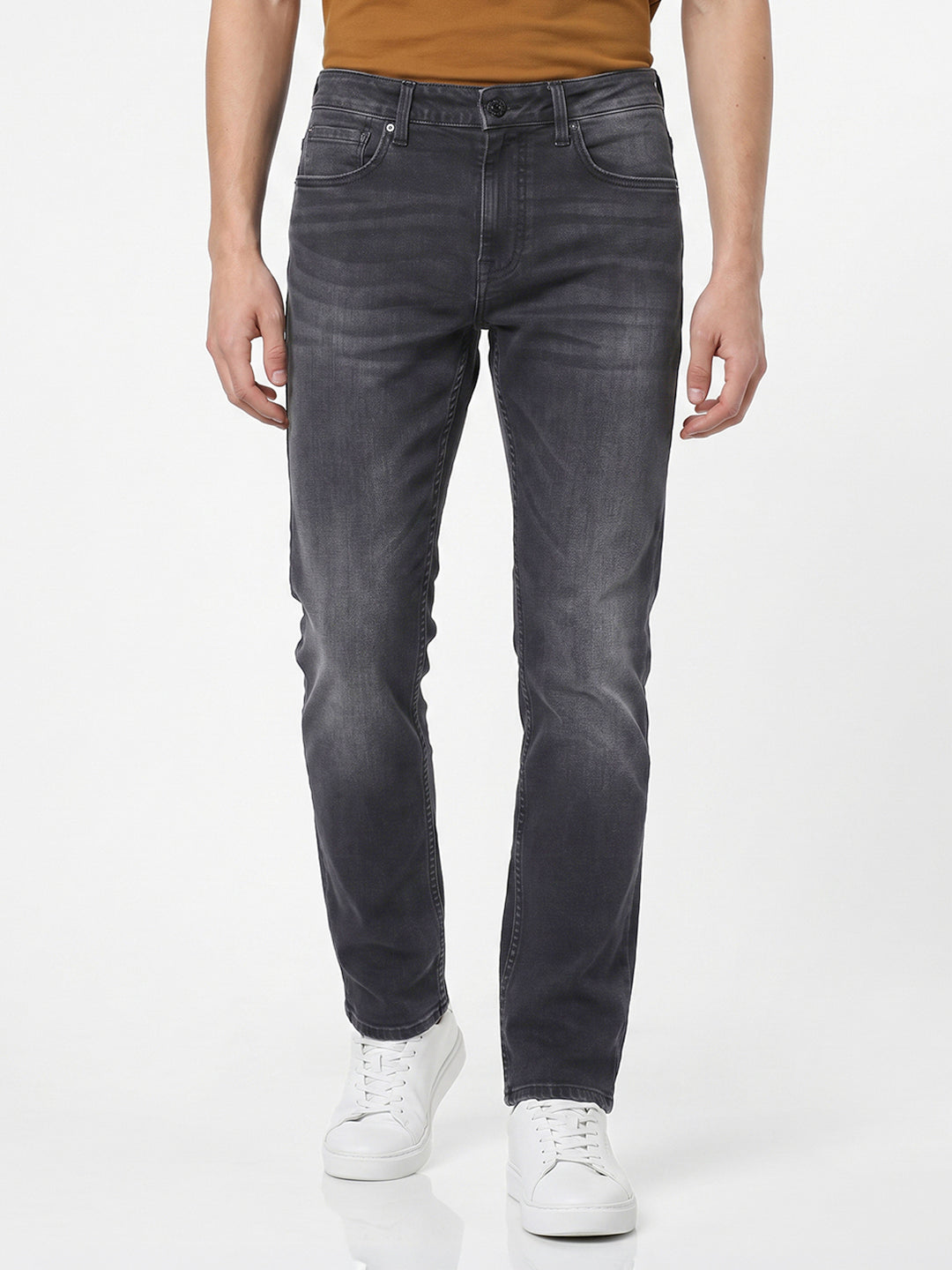 Black clark regular fit jeans