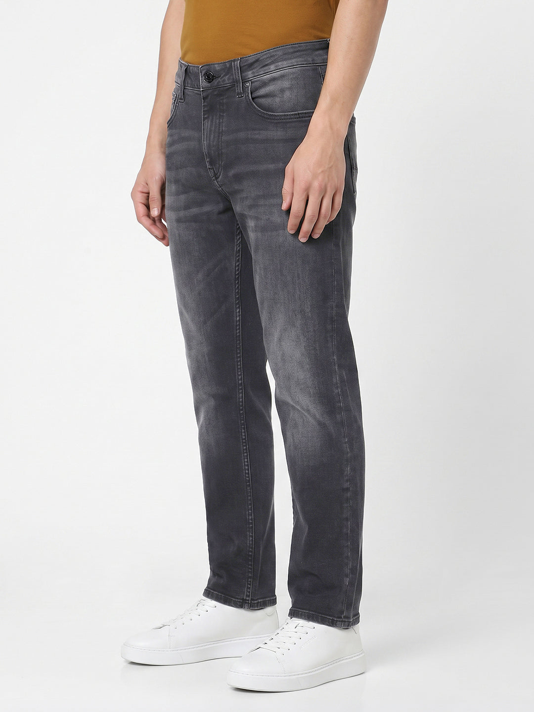 Black clark regular fit jeans