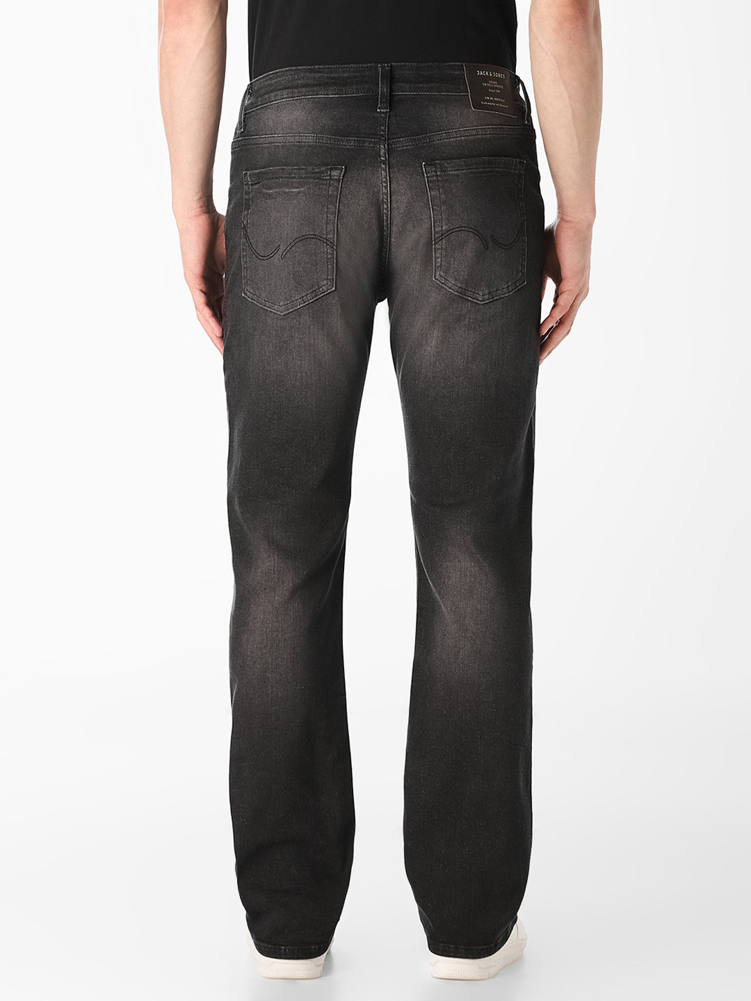 Black Washed Cliff Bootcut Jeans
