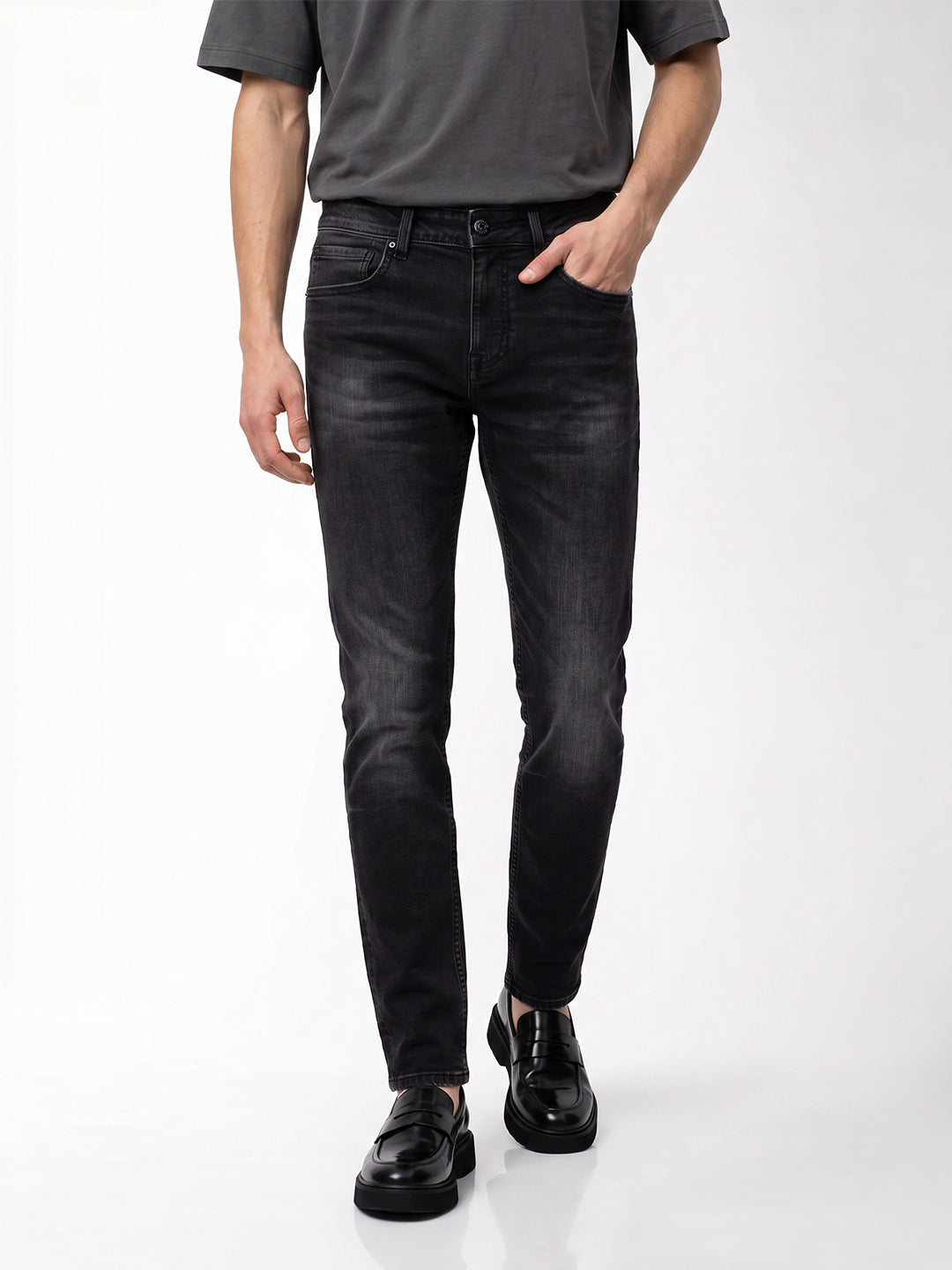 Black glenn slim fit jeans