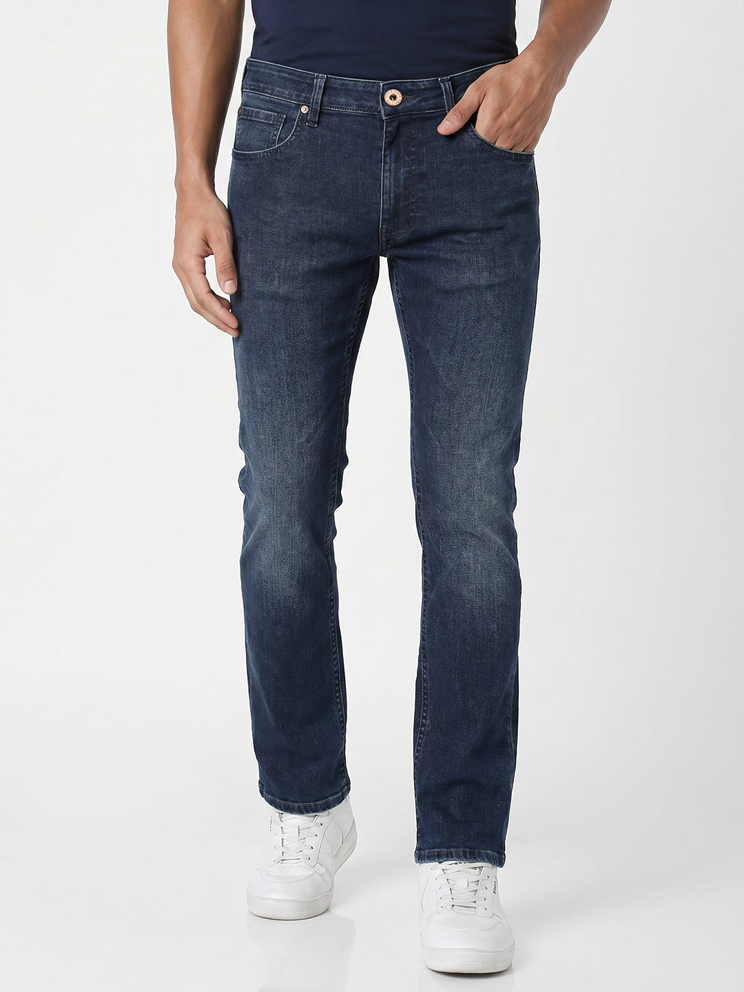 Dark Blue Clark Regular Fit Jeans - 28/30