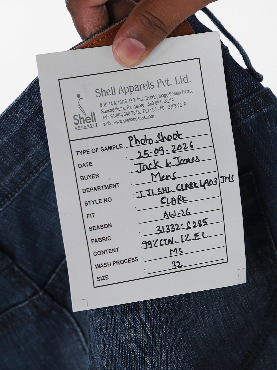 Blue clark regular fit jeans