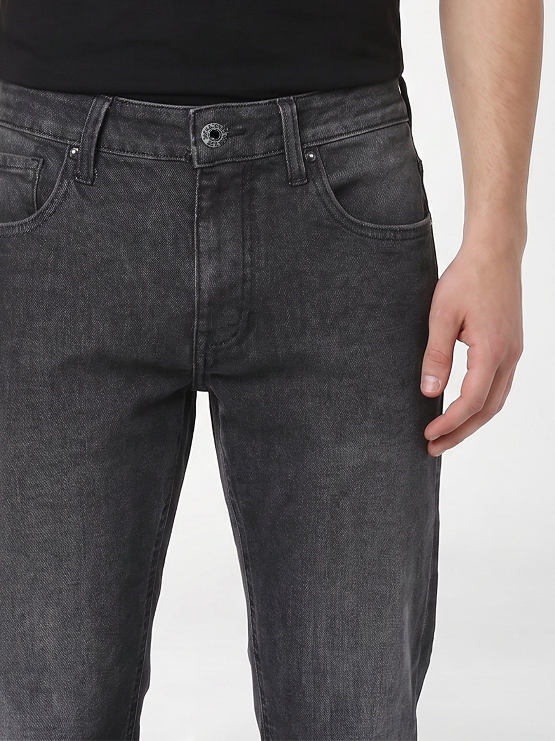 Grey Washed Clark Regular Fit Jeans
