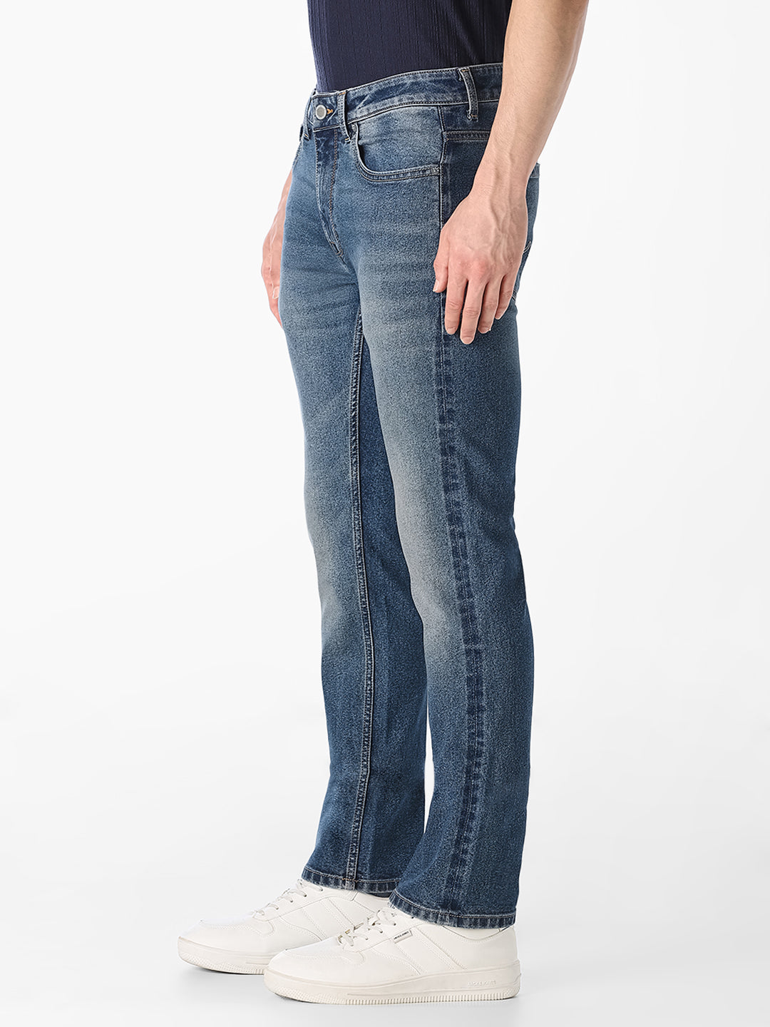 Blue Washed Clark Regular Fit Jeans