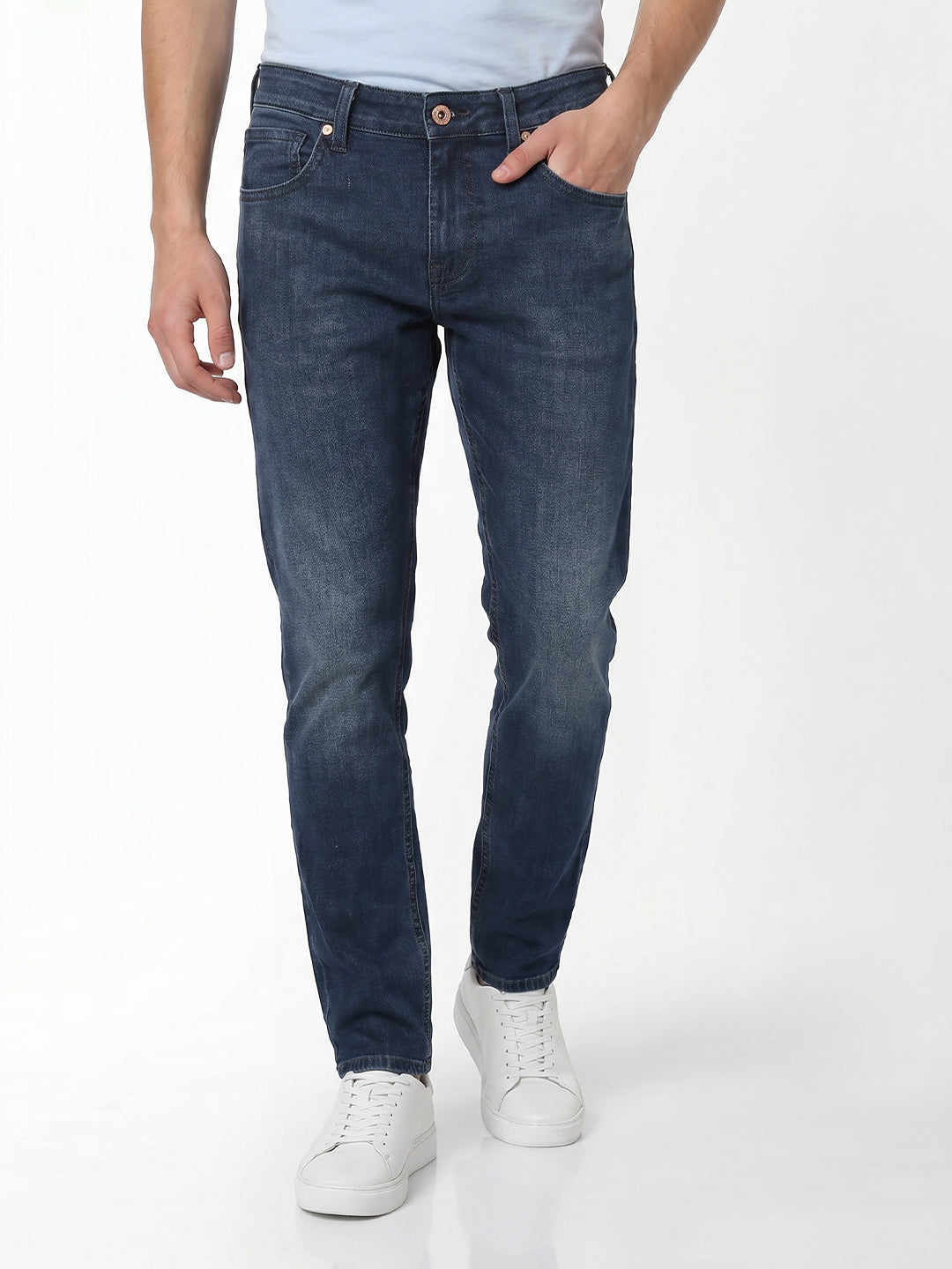Dark Blue Glenn Slim Fit Jeans - 28/30