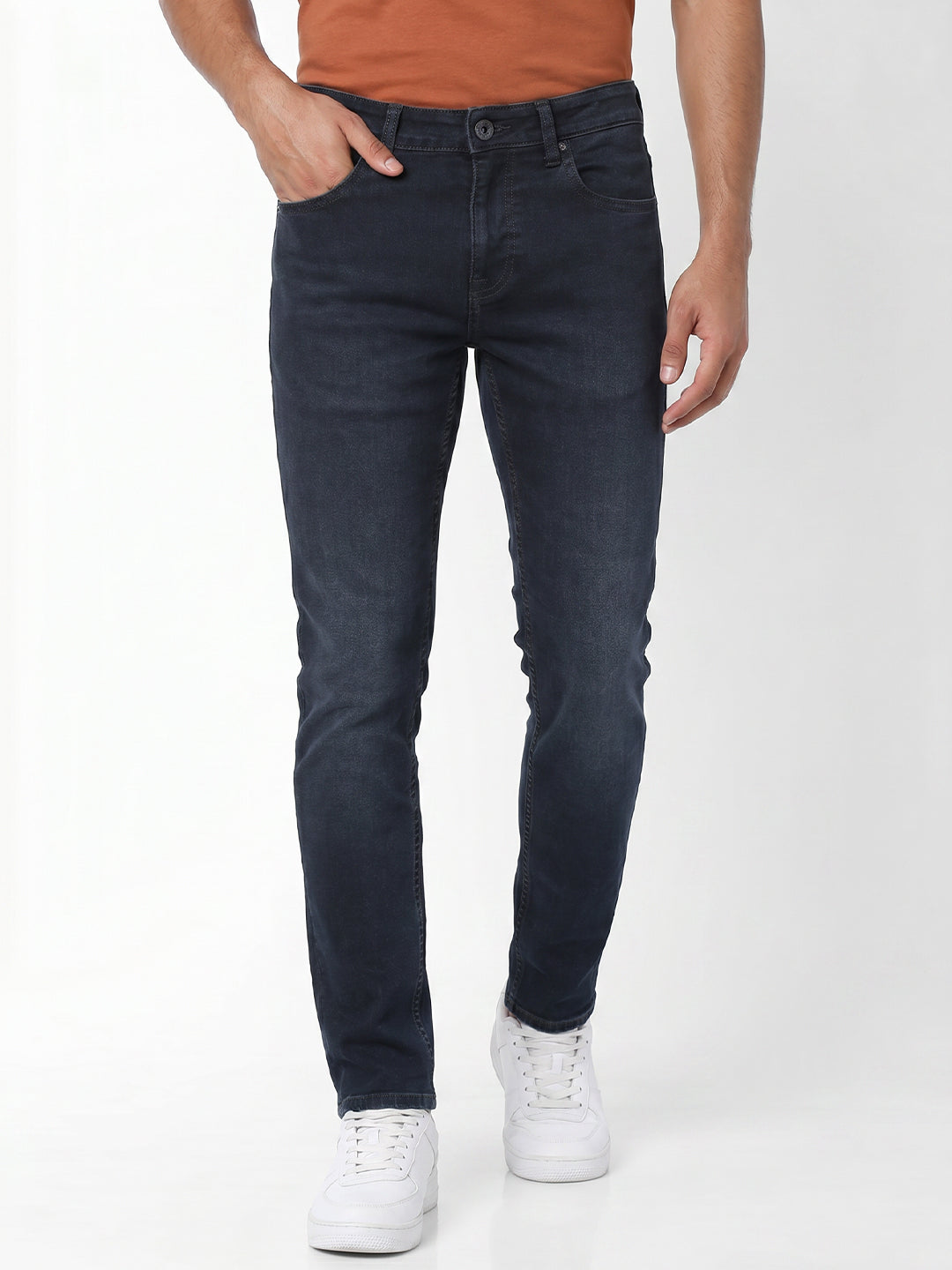 Dark Blue Glenn Slim Fit Jeans - 28/30
