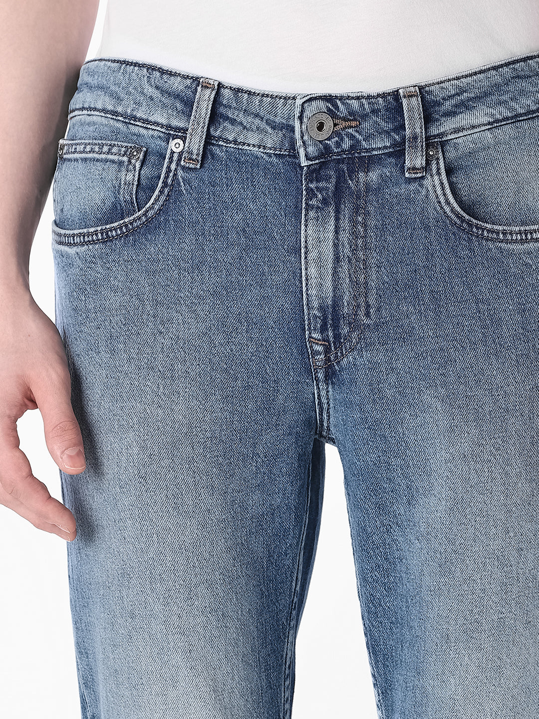 Blue Glenn Washed Slim Fit Jeans