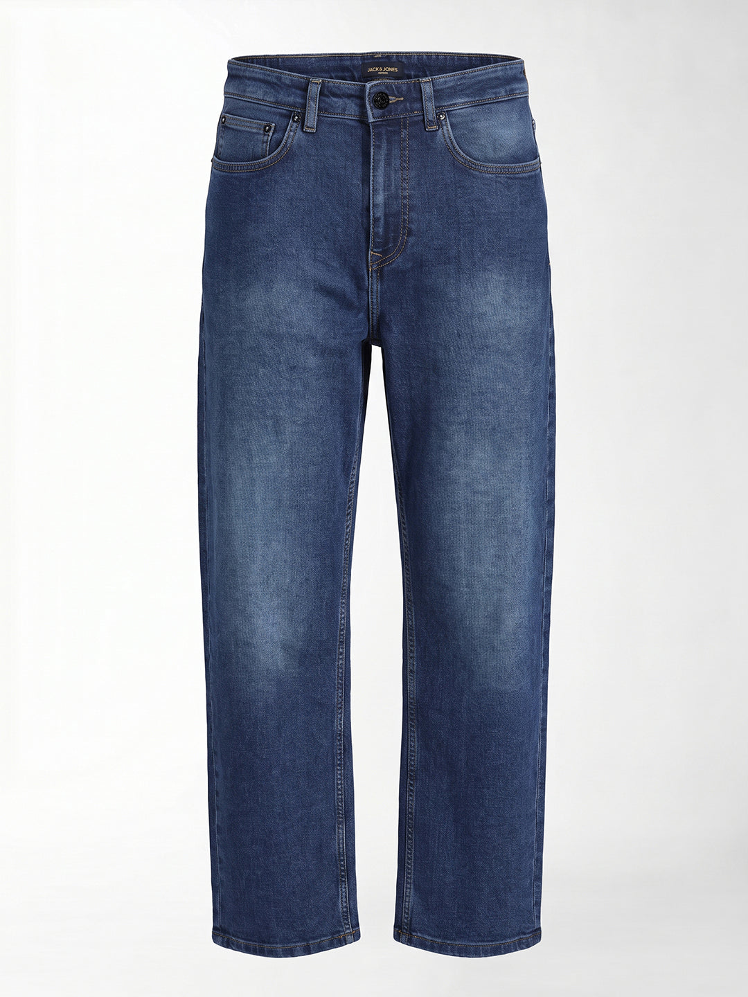 Blue High Rise Loose Fit Jeans