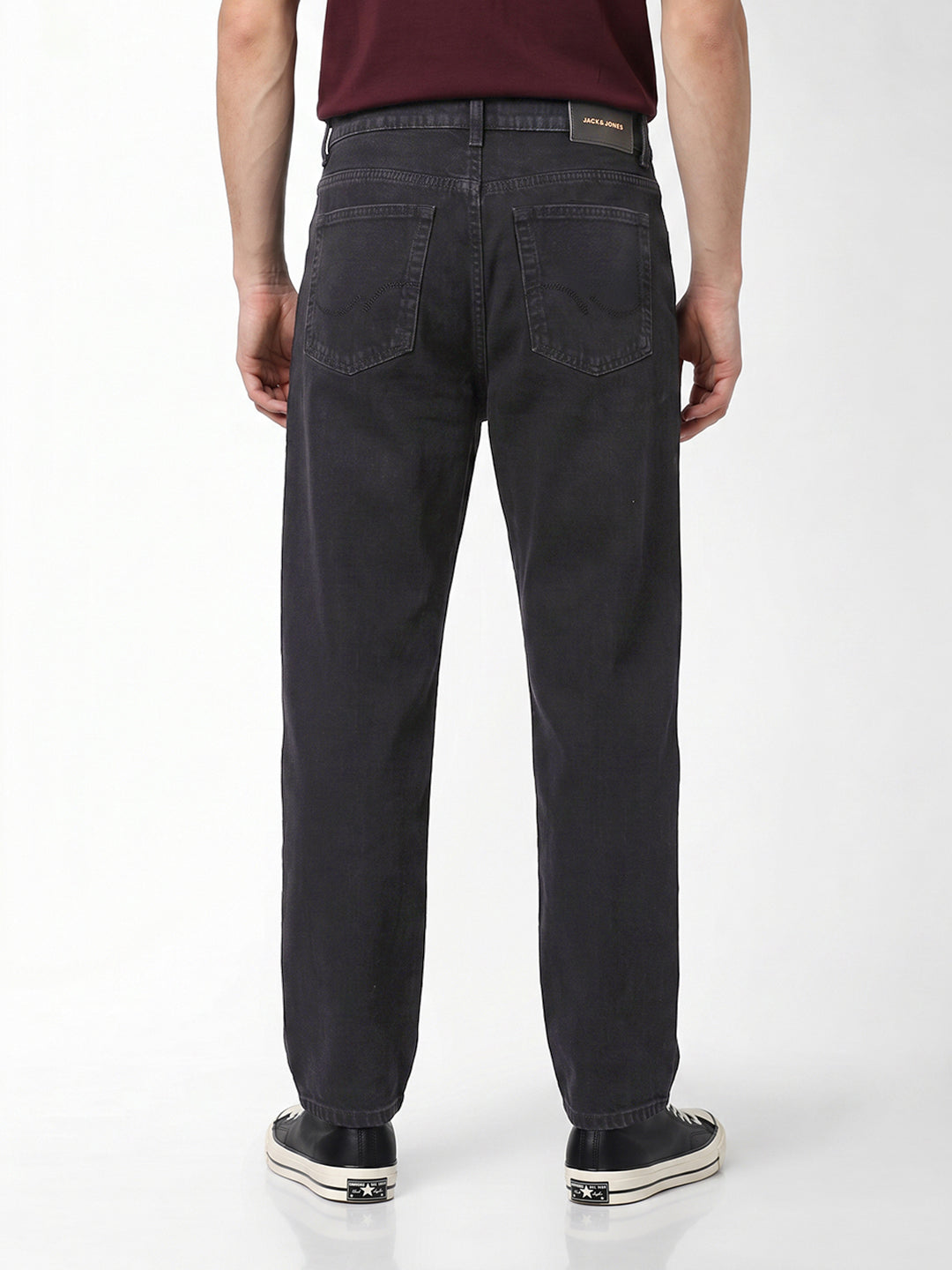 Black dario loose fit jeans