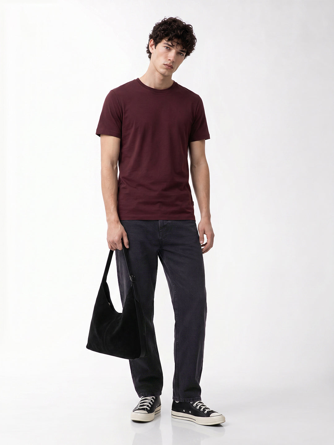 Black dario loose fit jeans
