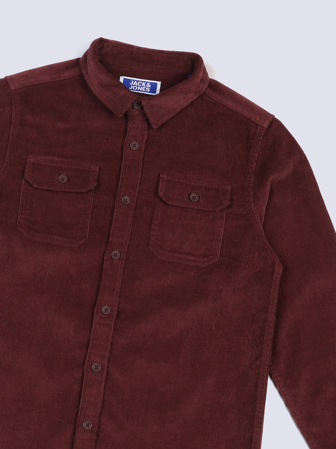 Boys Maroon Corduroy Shirt