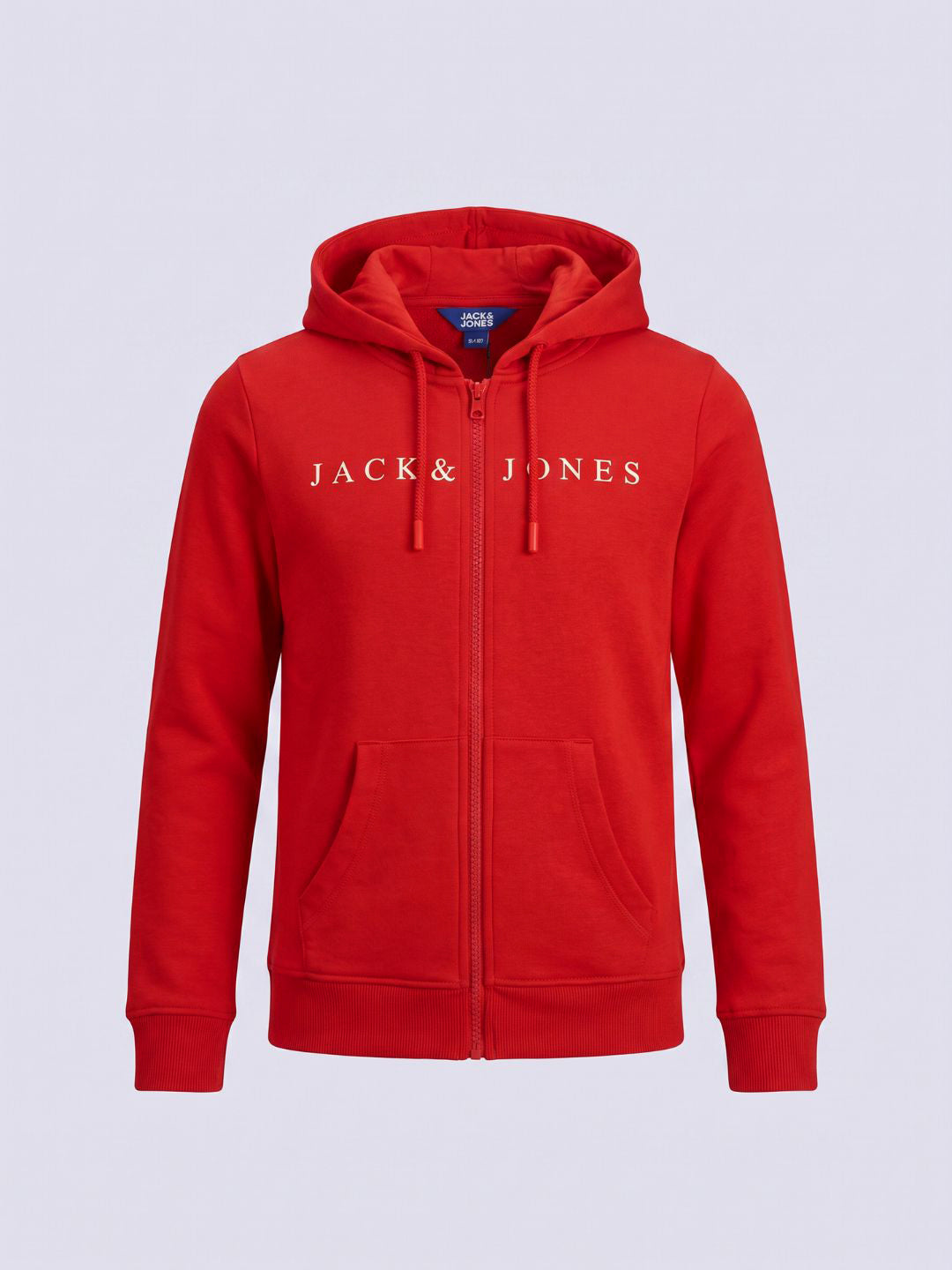 Boys Red Printed Hoodie