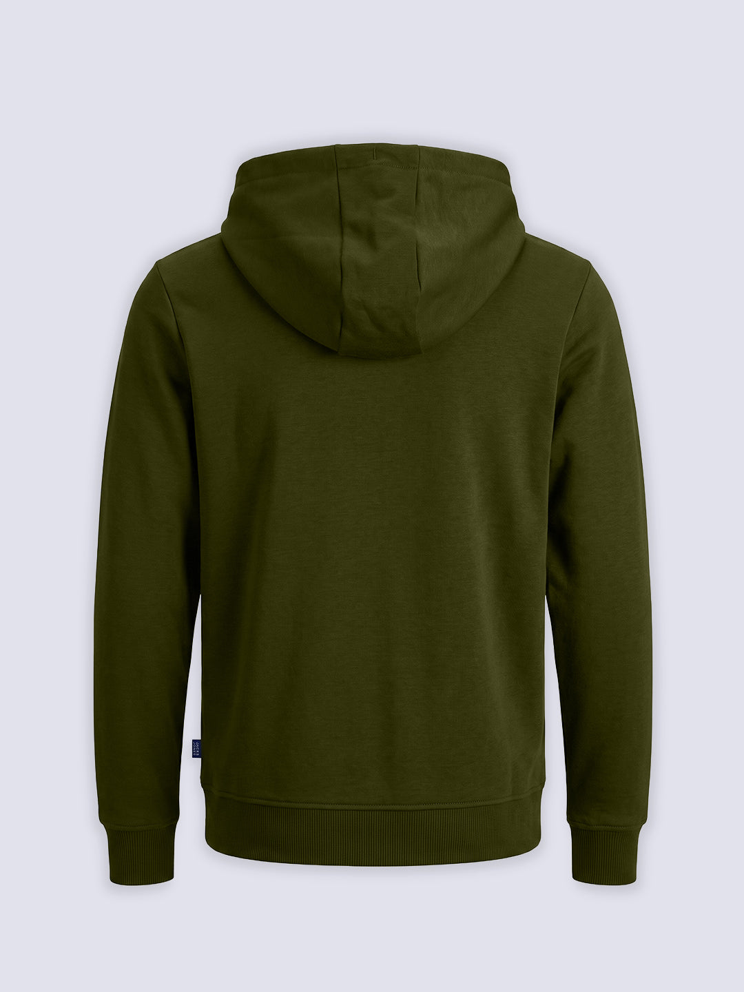 Boys Dark Green Printed Hoodie
