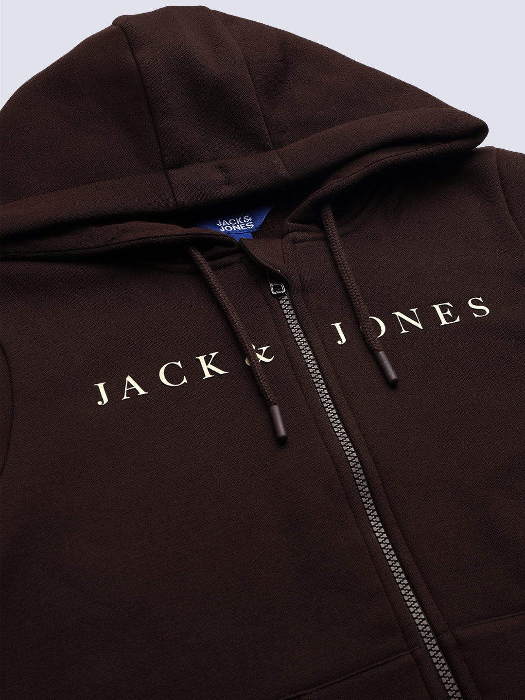 Boys Logo Print Zip-Up Hoodie