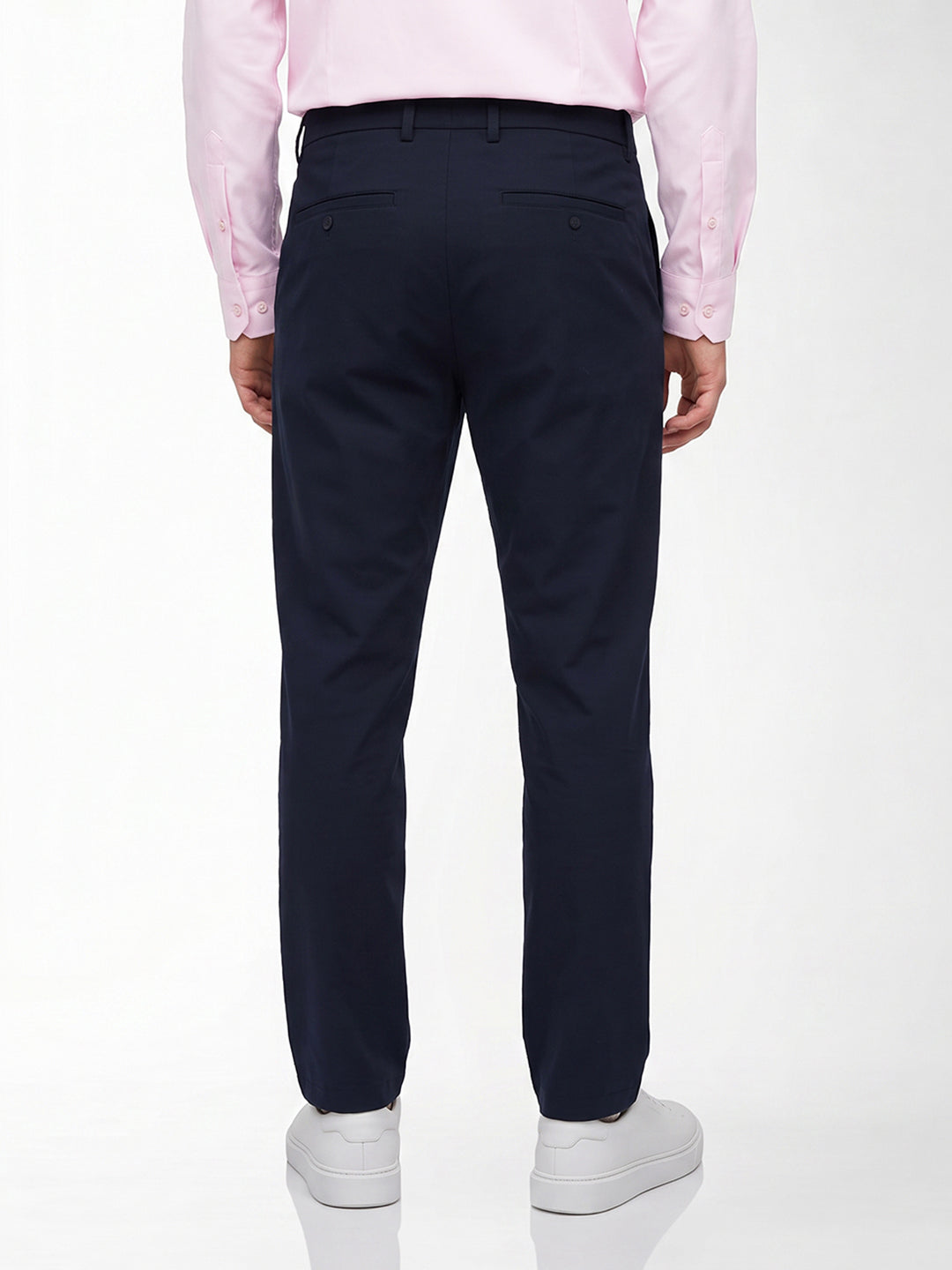 Navy Blue Regular Fit Chinos