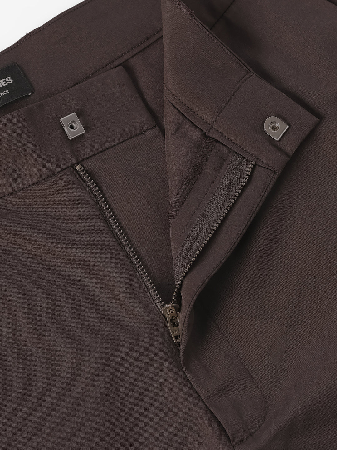Dark Brown Regular Fit Chinos