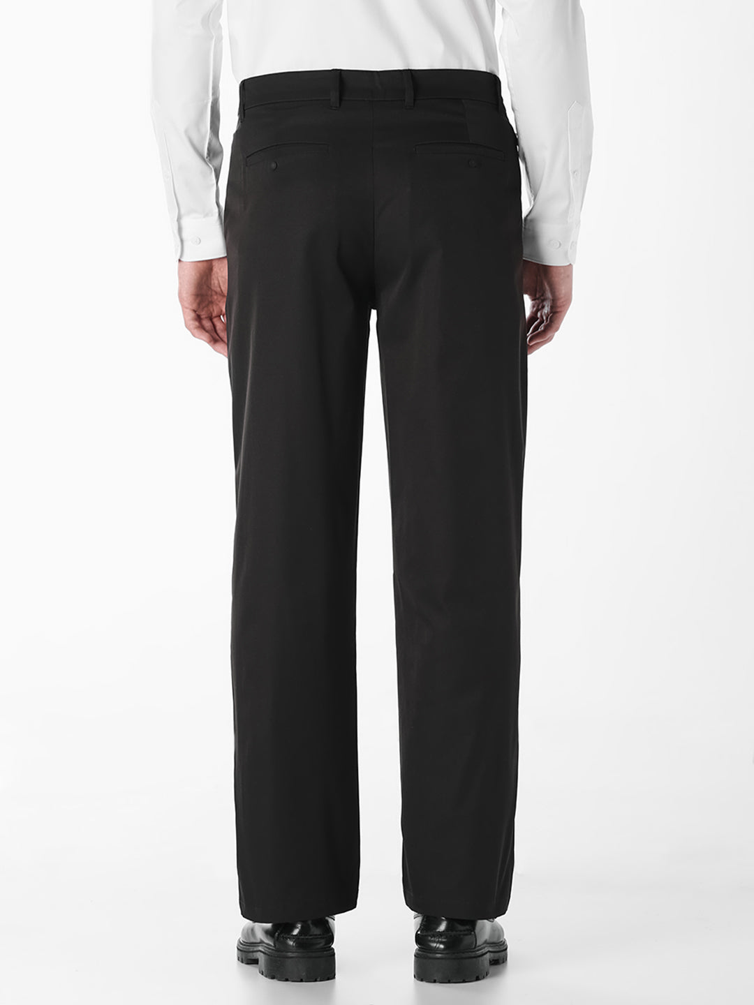 Black Regular Fit Chinos