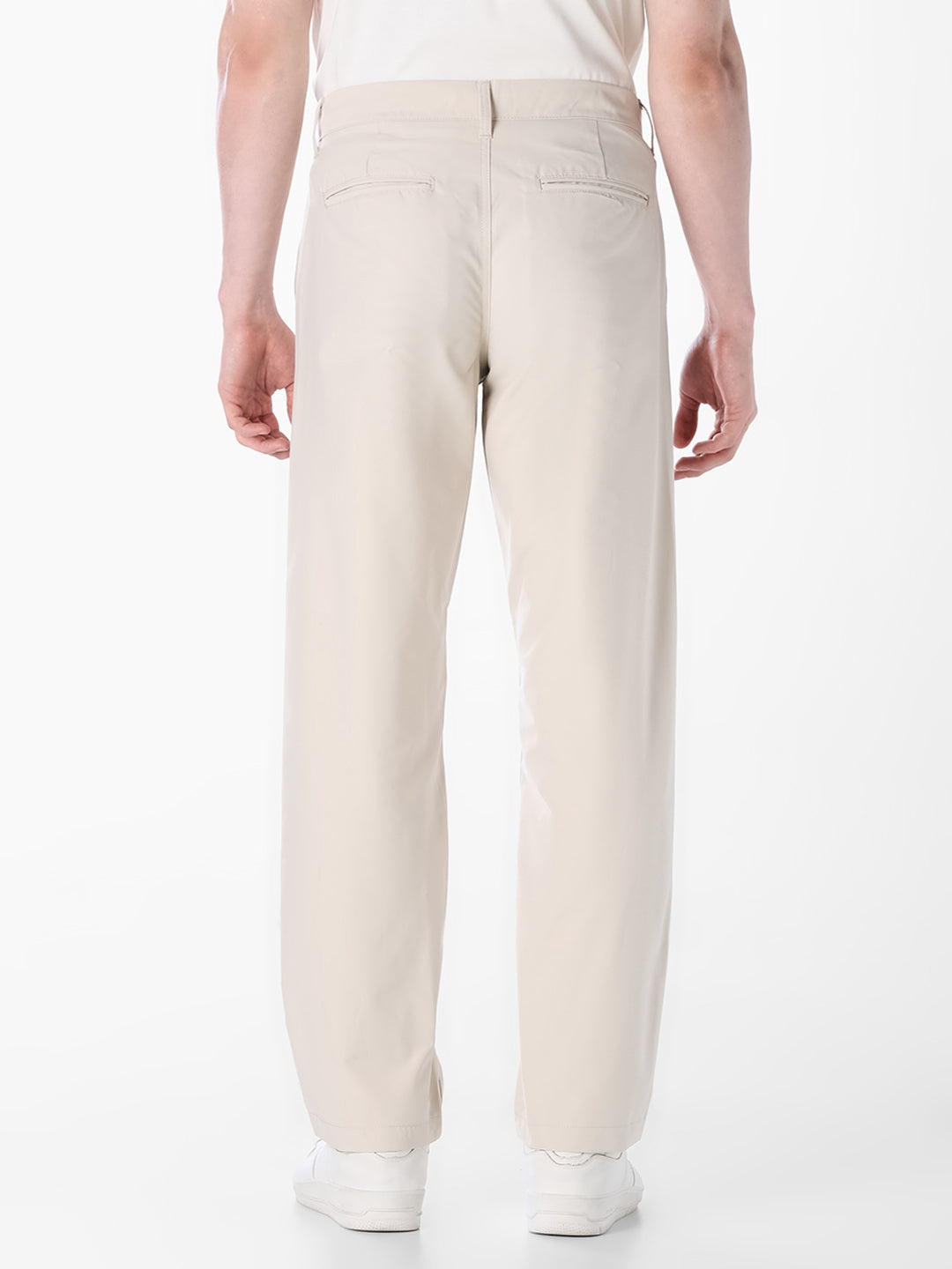 Beige Regular Fit Chinos