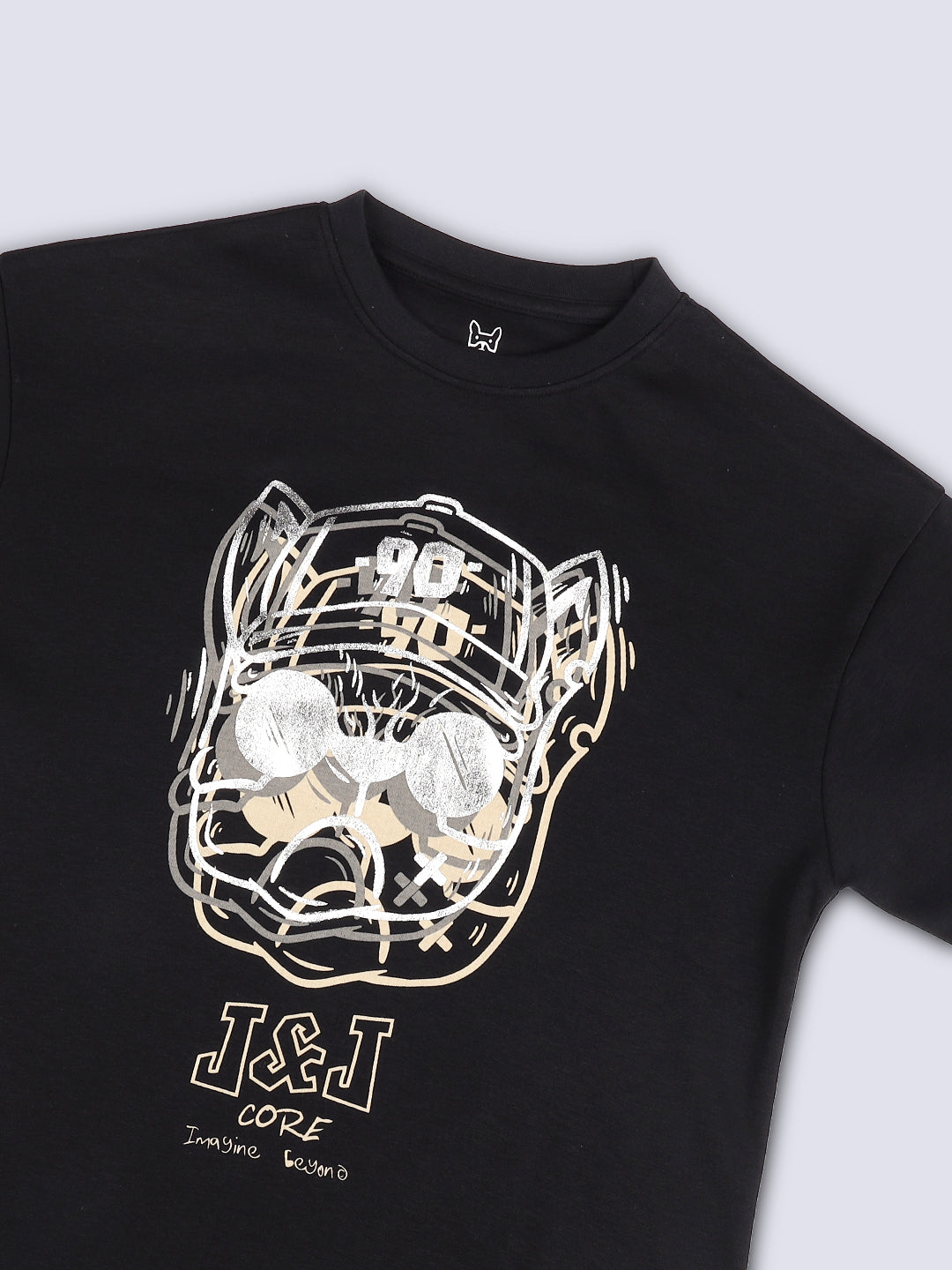 Boys Foil Print Cotton T-shirt