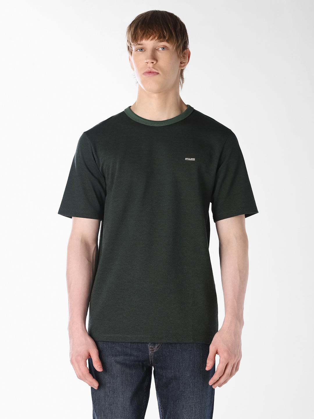 Dark Green Cotton T-shirt