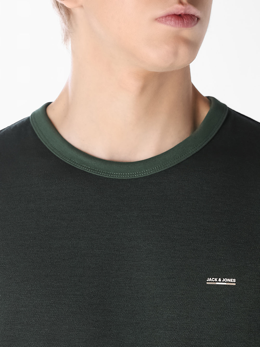 Dark Green Cotton T-shirt
