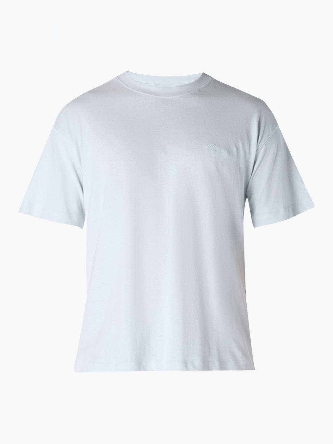Light Blue Printed Boxy Fit T-shirt