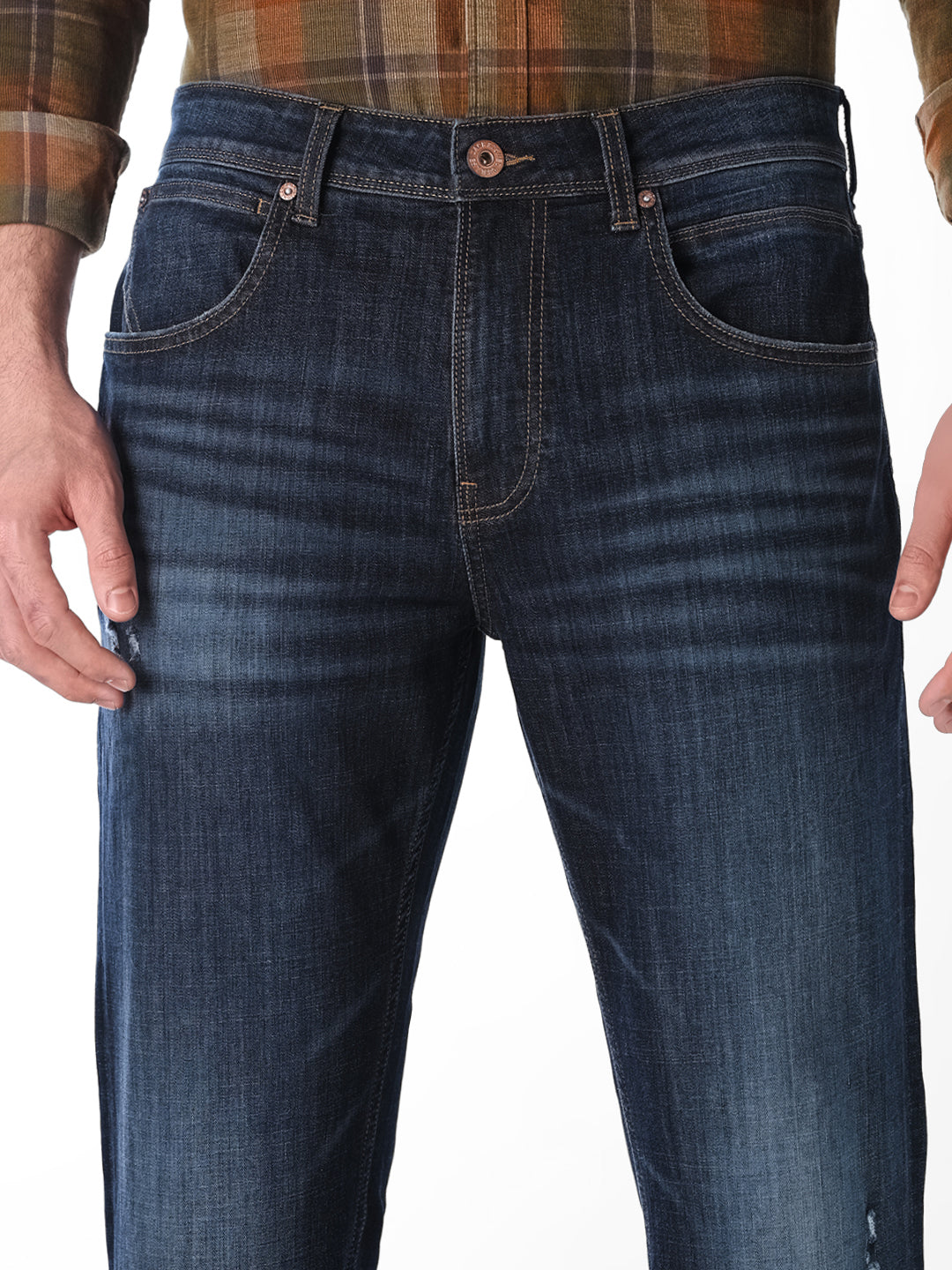Dark Blue Cliff Bootcut Jeans
