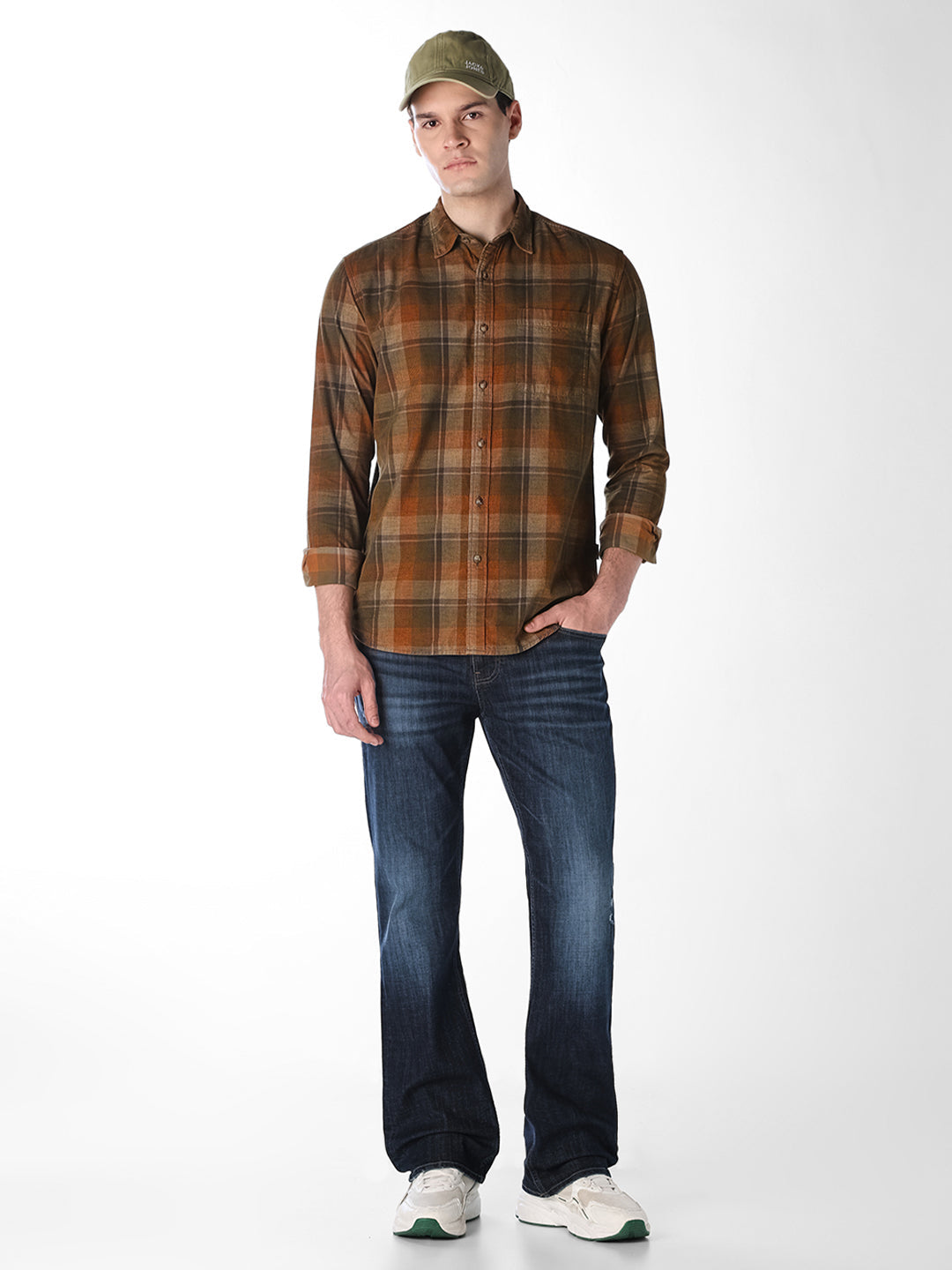 Dark Blue Cliff Bootcut Jeans