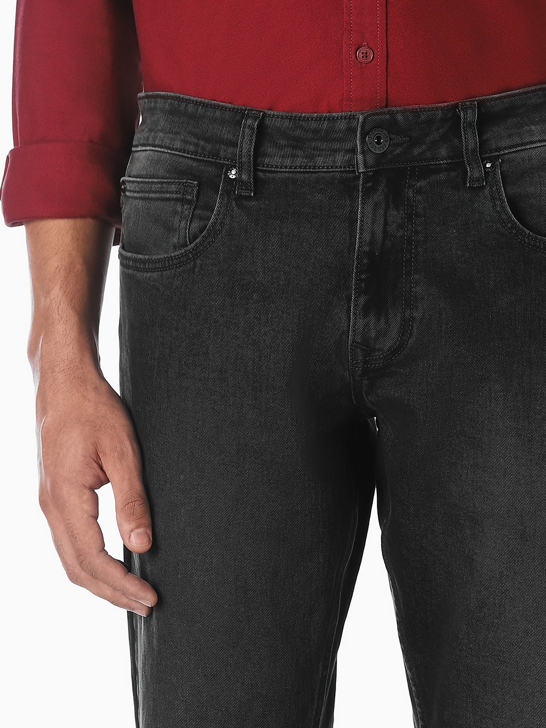 Black Clark Regular Fit Jeans