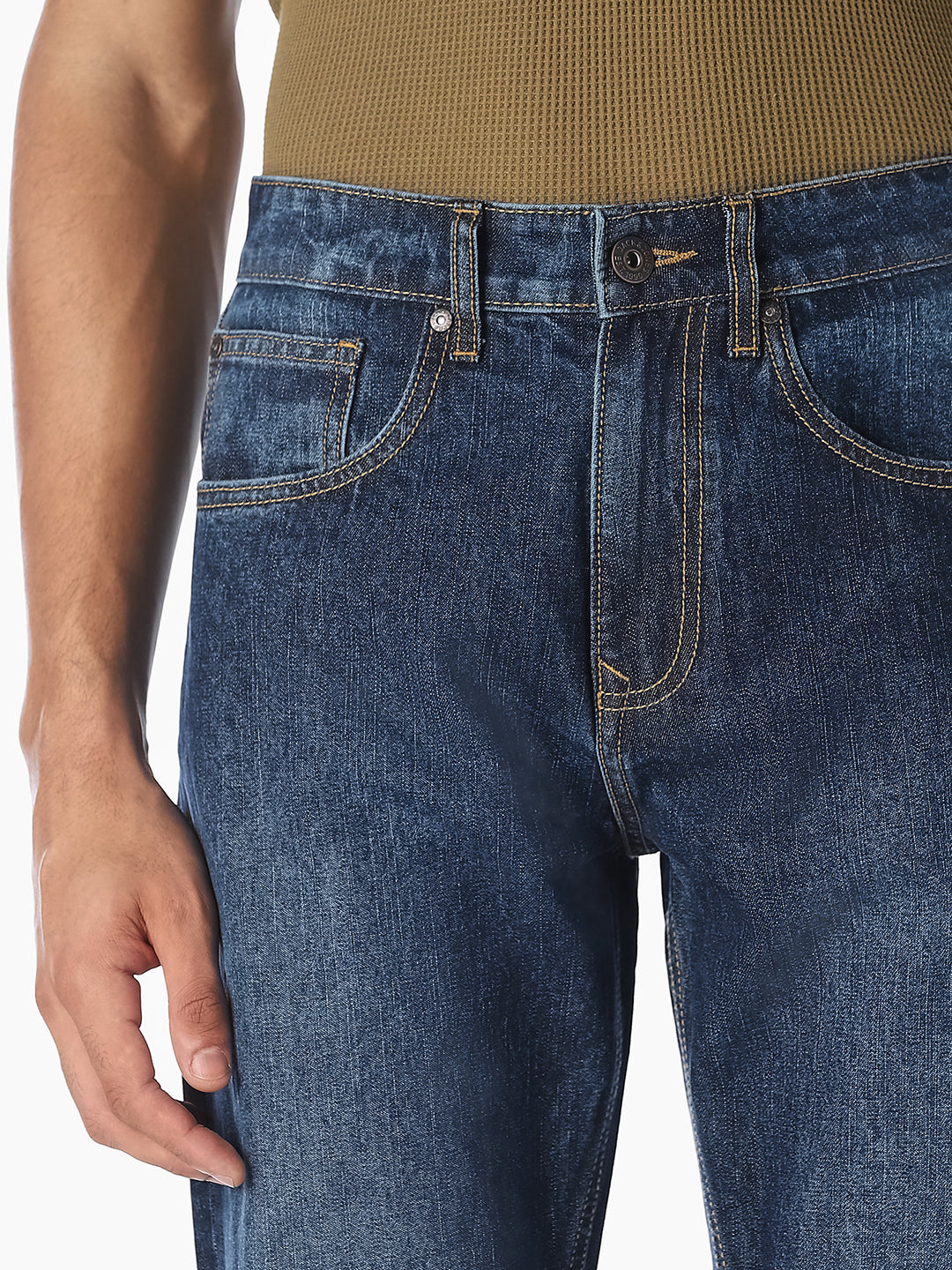 Dark Blue Cliff Bootcut Jeans