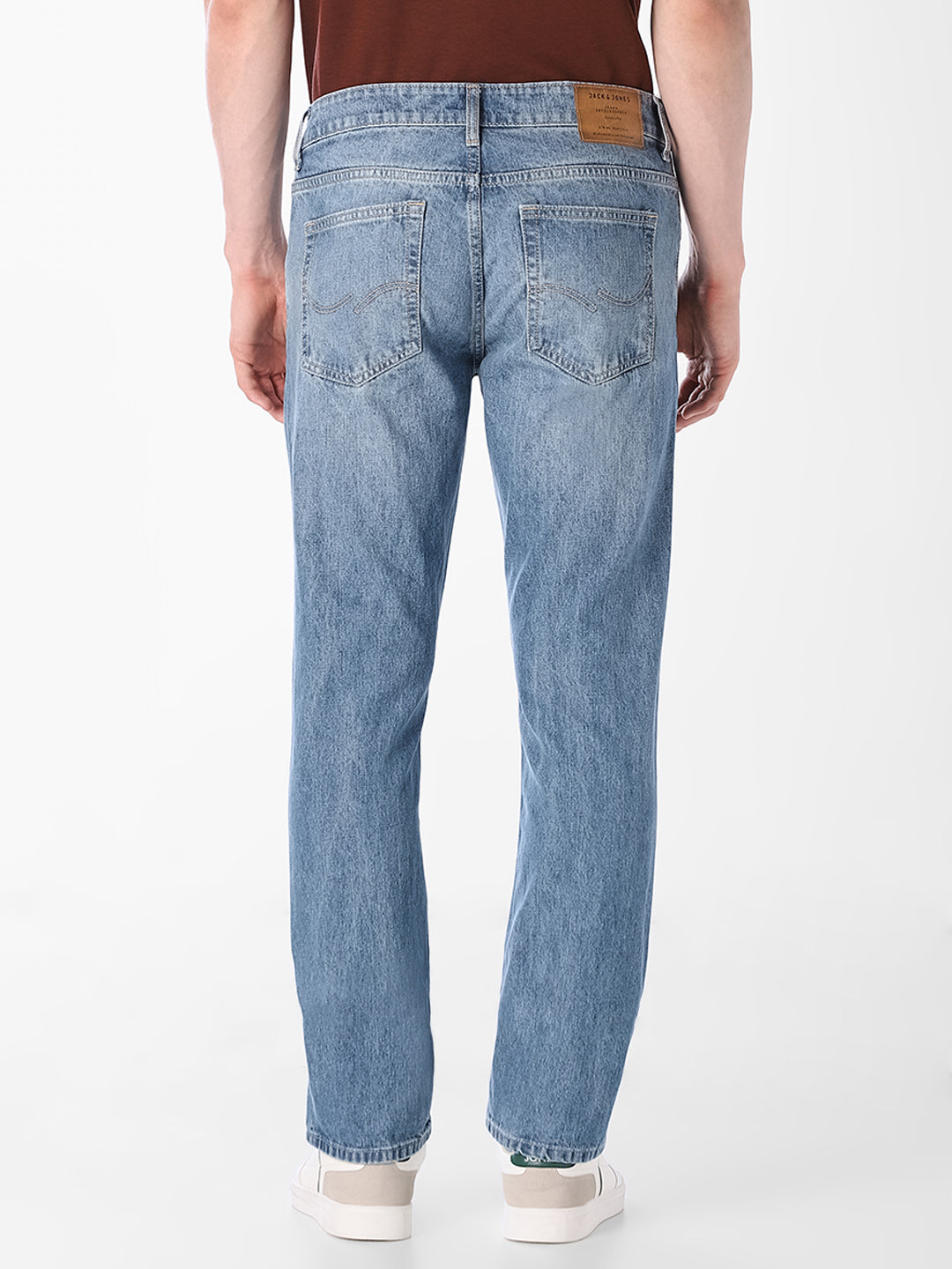 Light Blue Wash Straight Fit Jeans