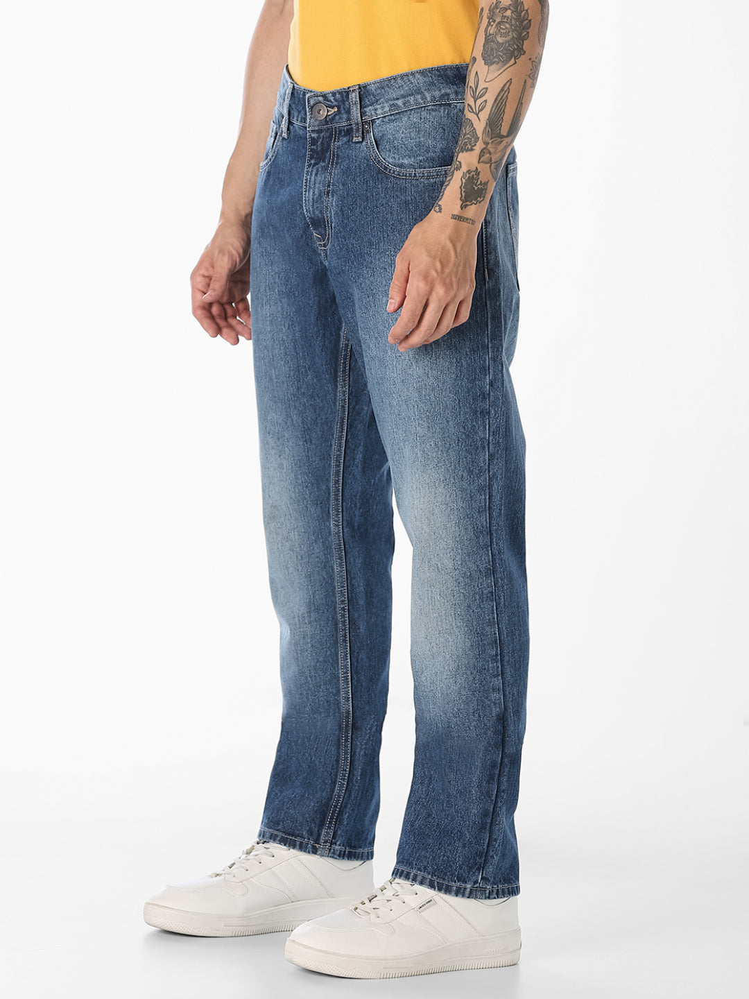 Blue Washed Clark Regular Fit Jeans