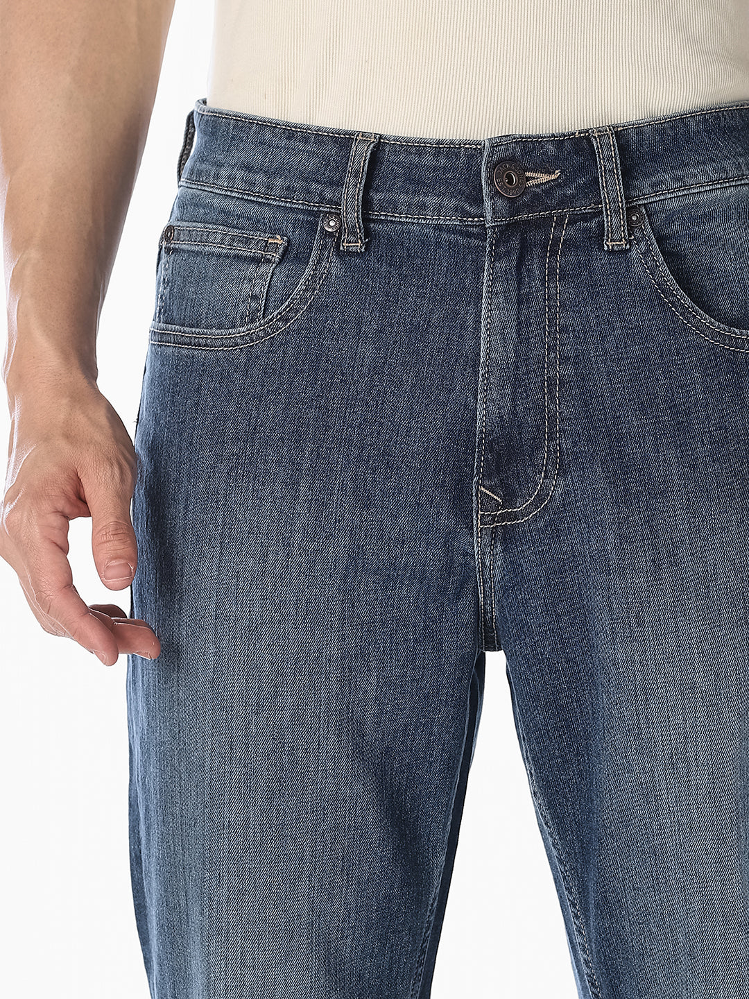 Blue 5 Pocket Cliff Bootcut Jeans