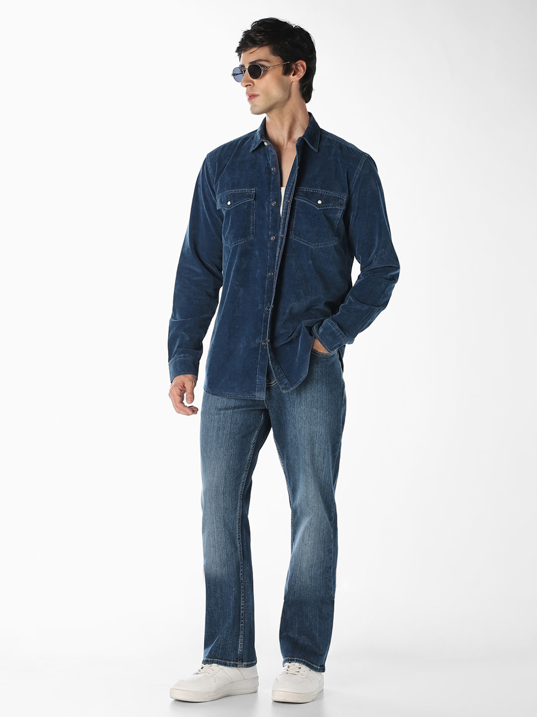 Blue 5 Pocket Cliff Bootcut Jeans