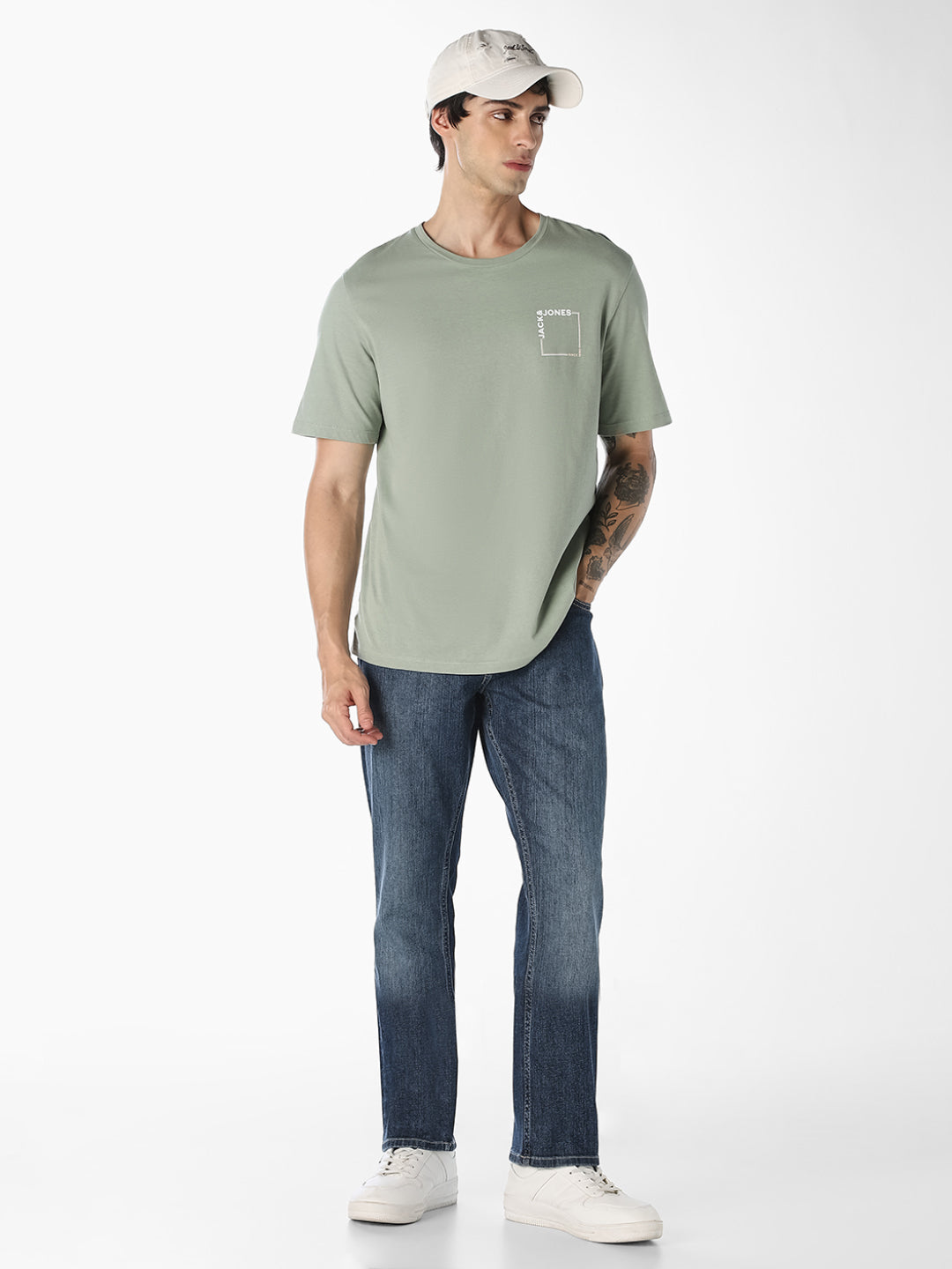 Blue 5 Pocket Regular Straight Jeans