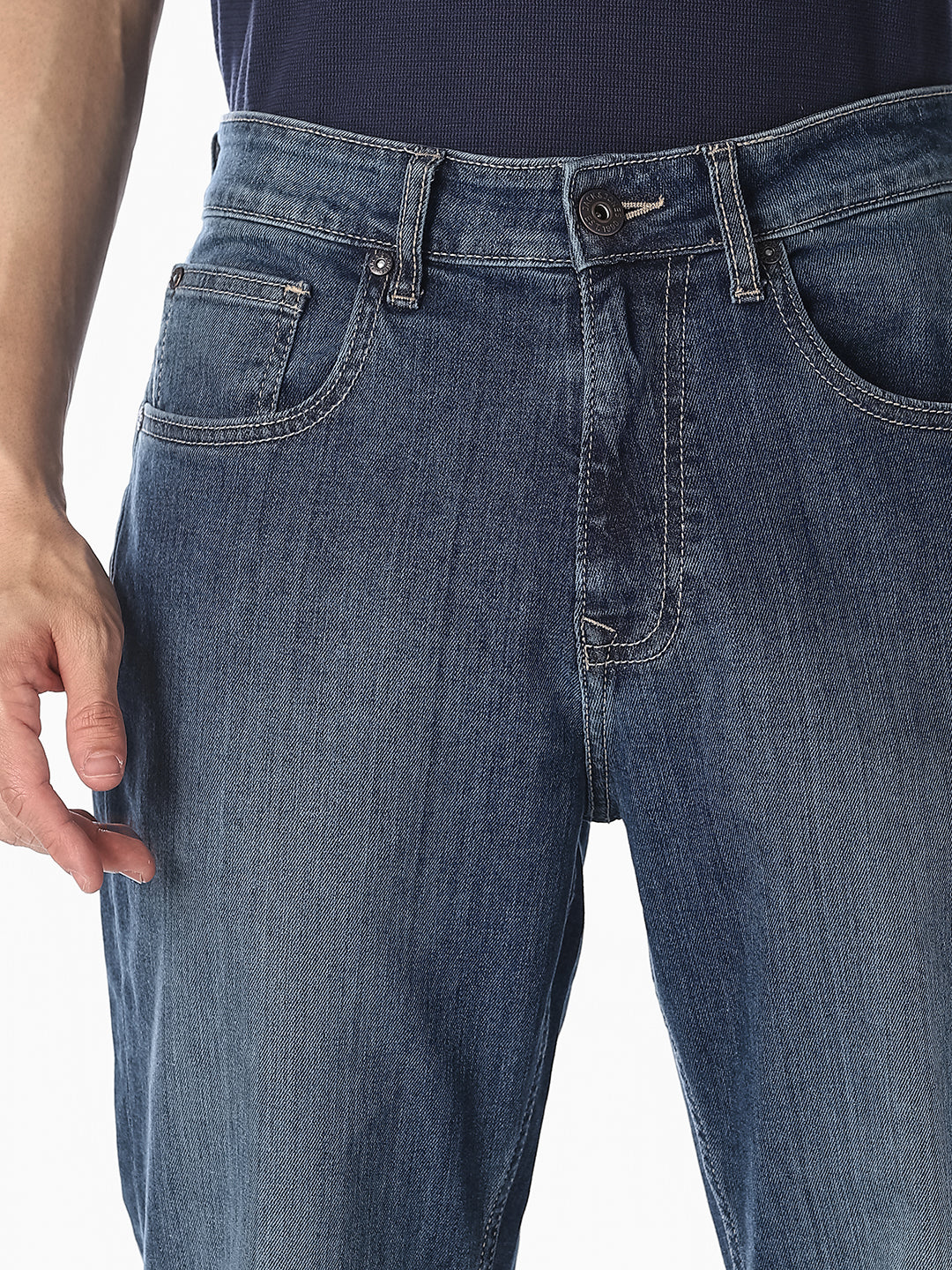 Blue 5 Pocket Cliff Bootcut Jeans