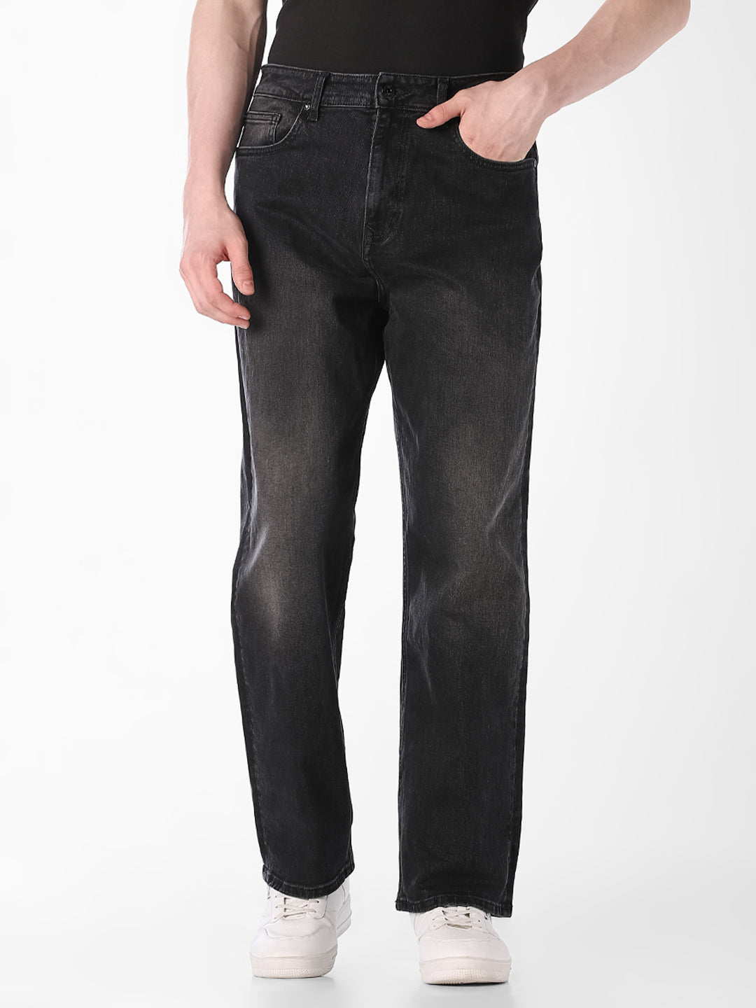 Black Wash Dario Loose Fit Jeans